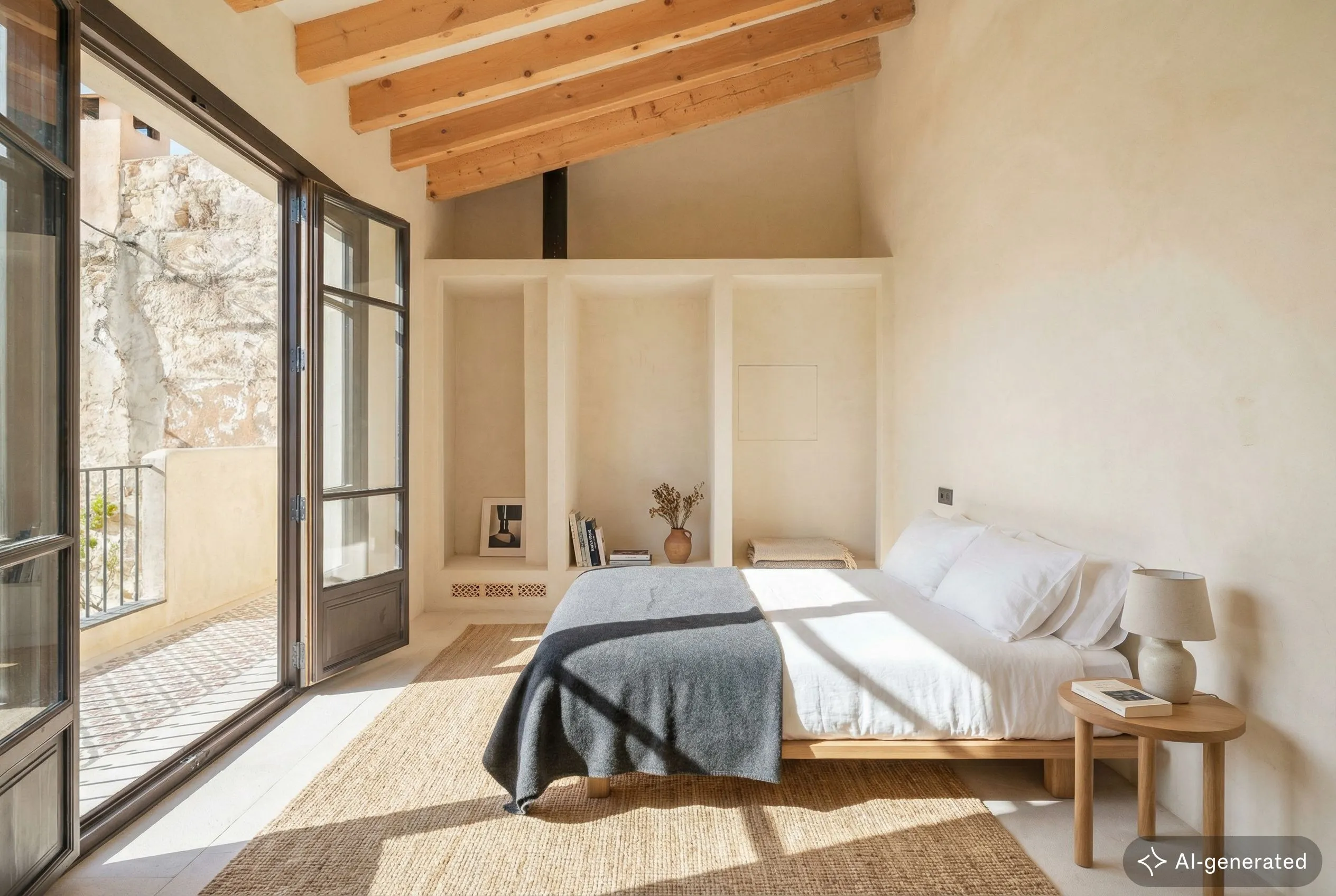 Renovated townhouse with a pool in Selva-6