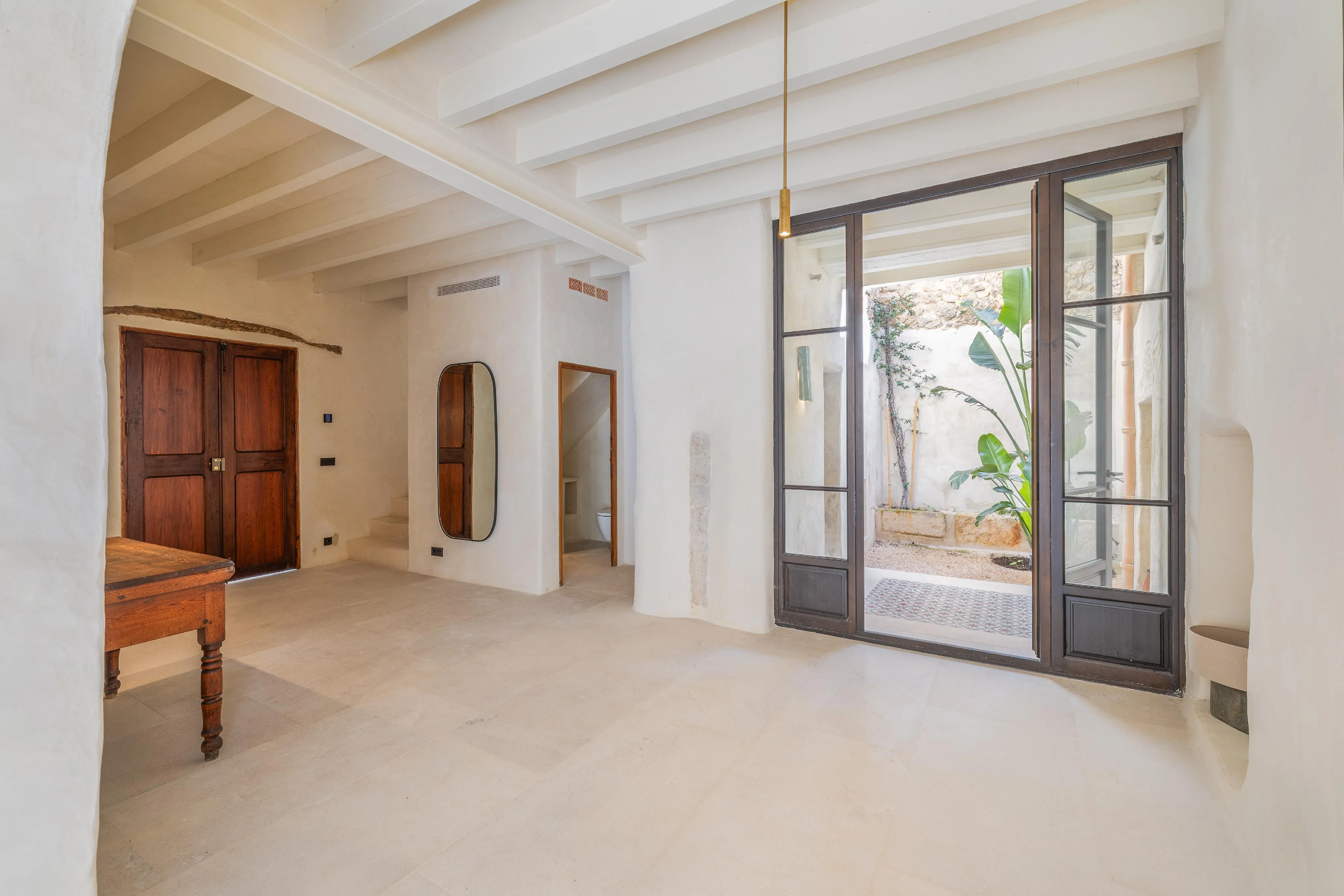 Renovated townhouse with a pool in Selva-4