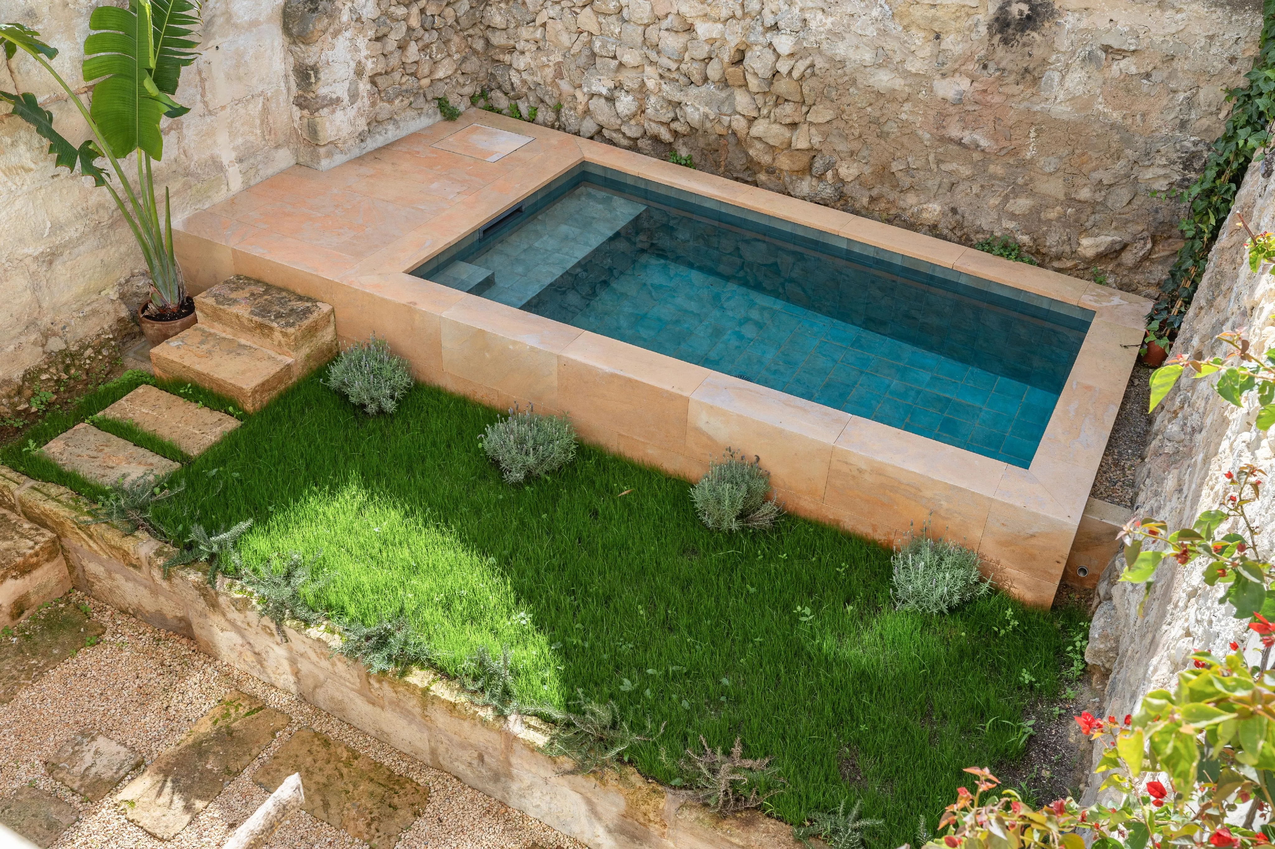 Renovated townhouse with a pool in Selva-3