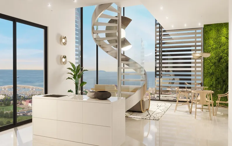 Luxurious penthouse with roof terrace and plunge pool in newly-built residential complex