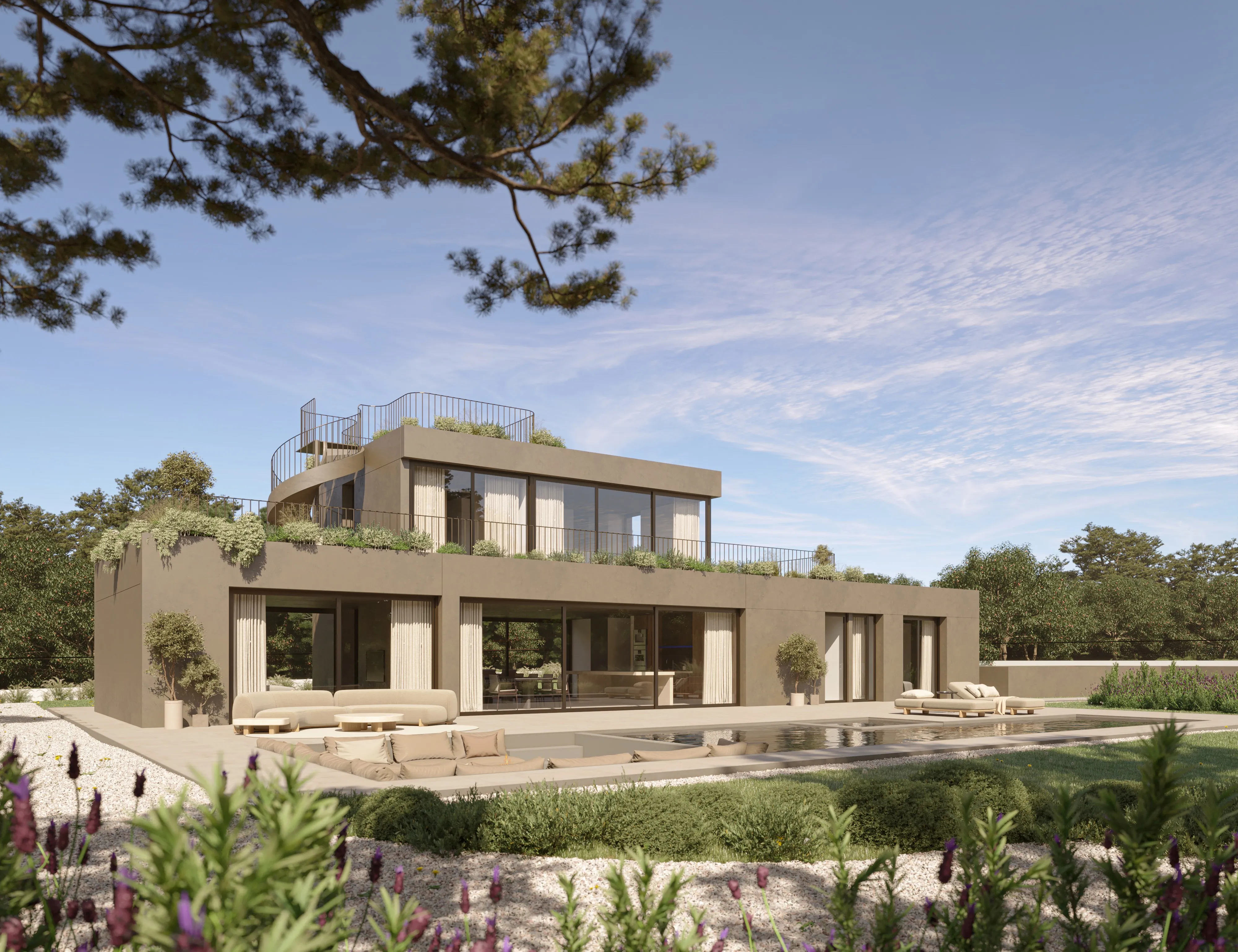 Exclusive villa in Son Gual with pool, garden and sea views-1
