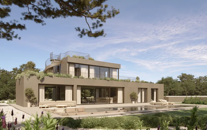 Exclusiva villa en Son Gual  con piscina, jardín y vistas al mar