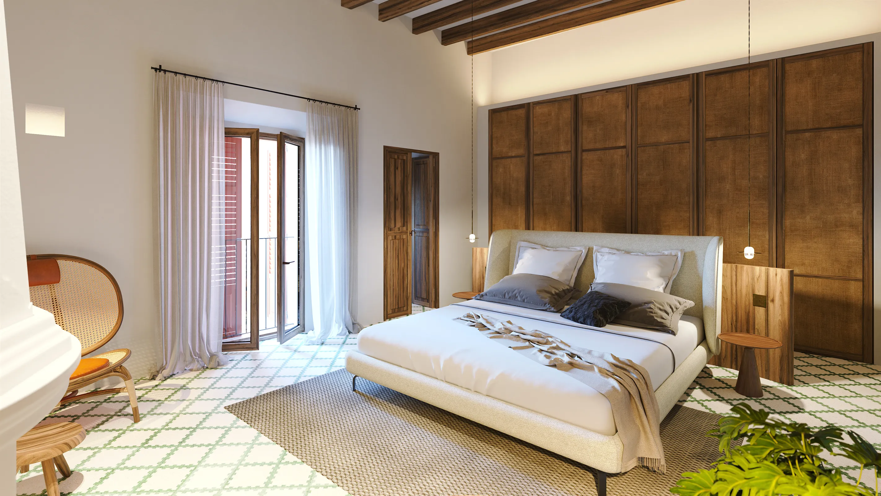 Casa de poble acuradament restaurada a Felanitx amb llicència de lloguer-6