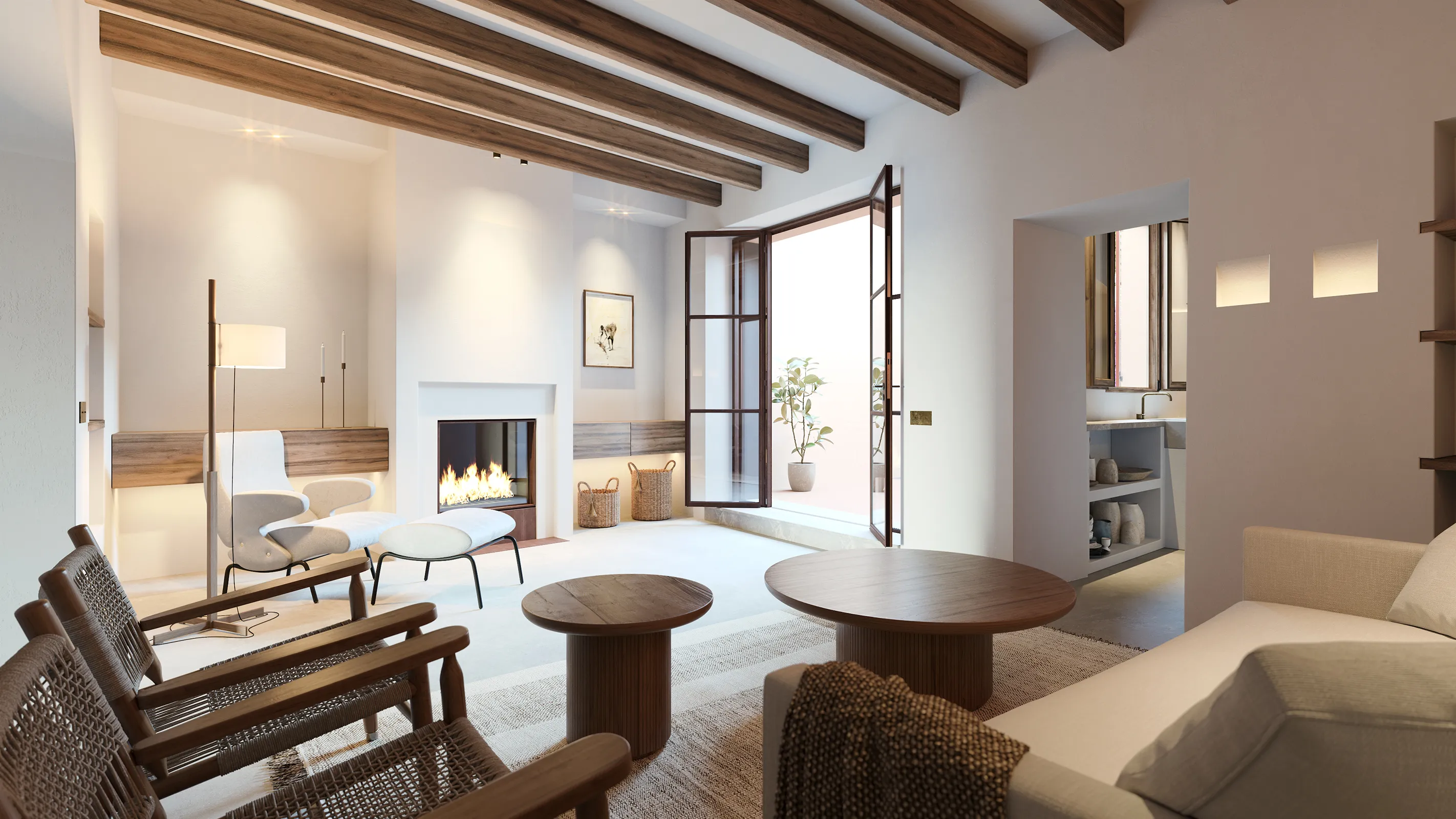 Casa de poble acuradament restaurada a Felanitx amb llicència de lloguer-4