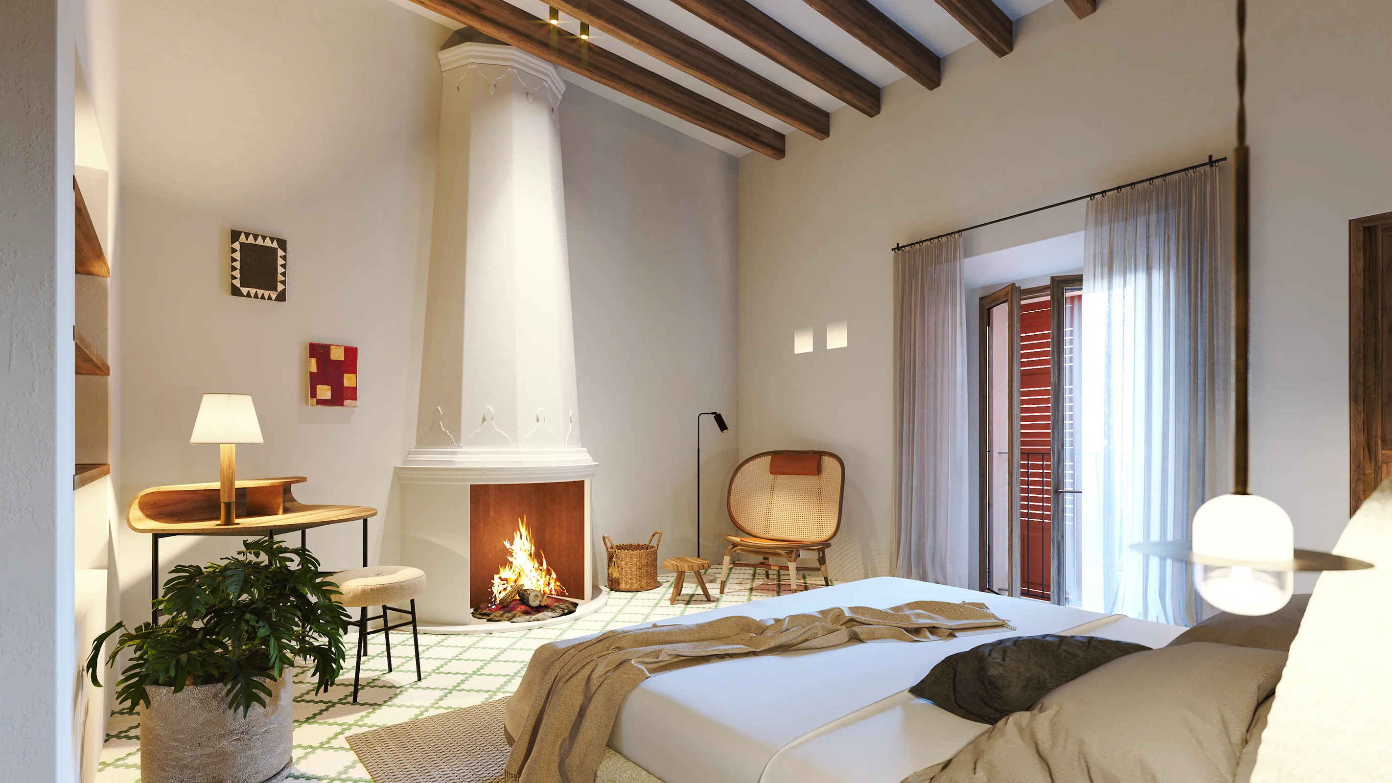 Casa de poble acuradament restaurada a Felanitx amb llicència de lloguer-8
