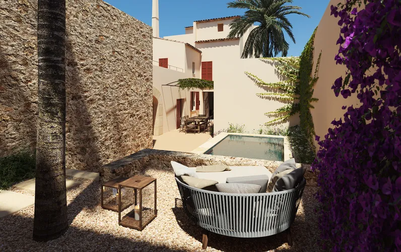 С любовью отремонтированный таунхаус в Феланитксе с лицензией на аренду