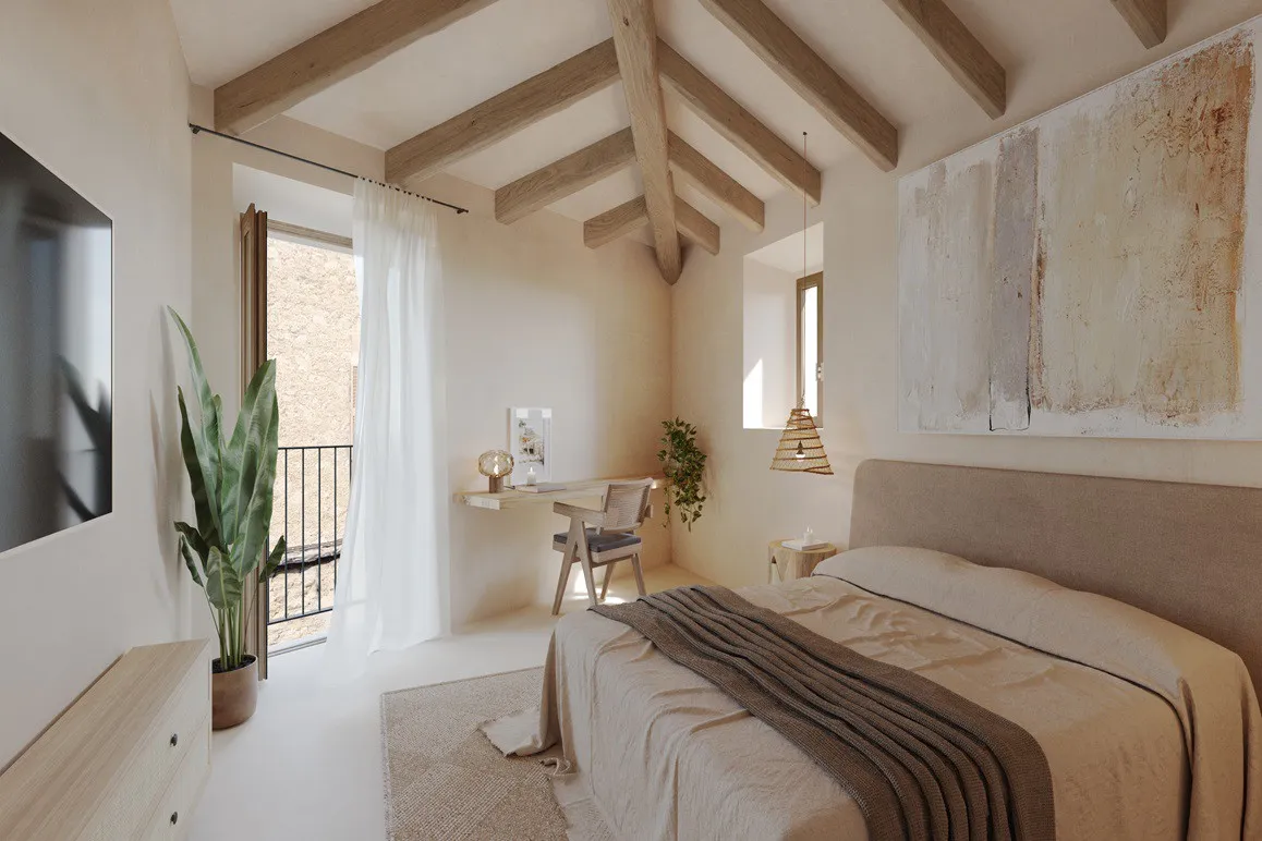 Casa de pueblo única con patio, piscina y fantásticas vistas en Artá-4