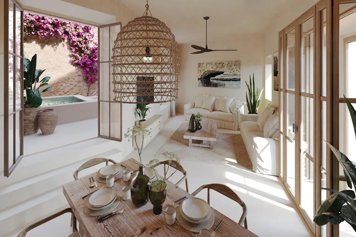 Casa de pueblo única con patio, piscina y fantásticas vistas en Artá-2