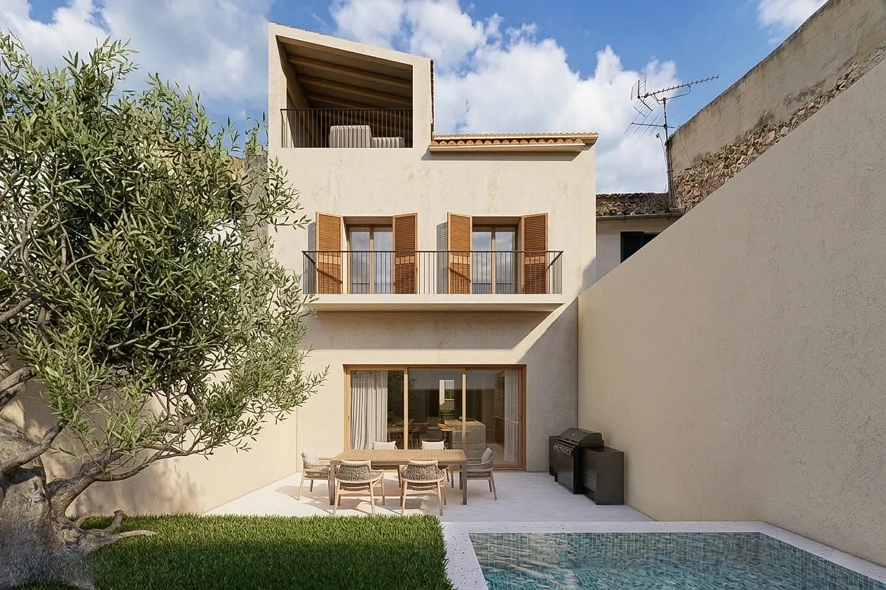 Casa de pueblo con gran potencial para reformar y vistas a la montaña en Alaró-1