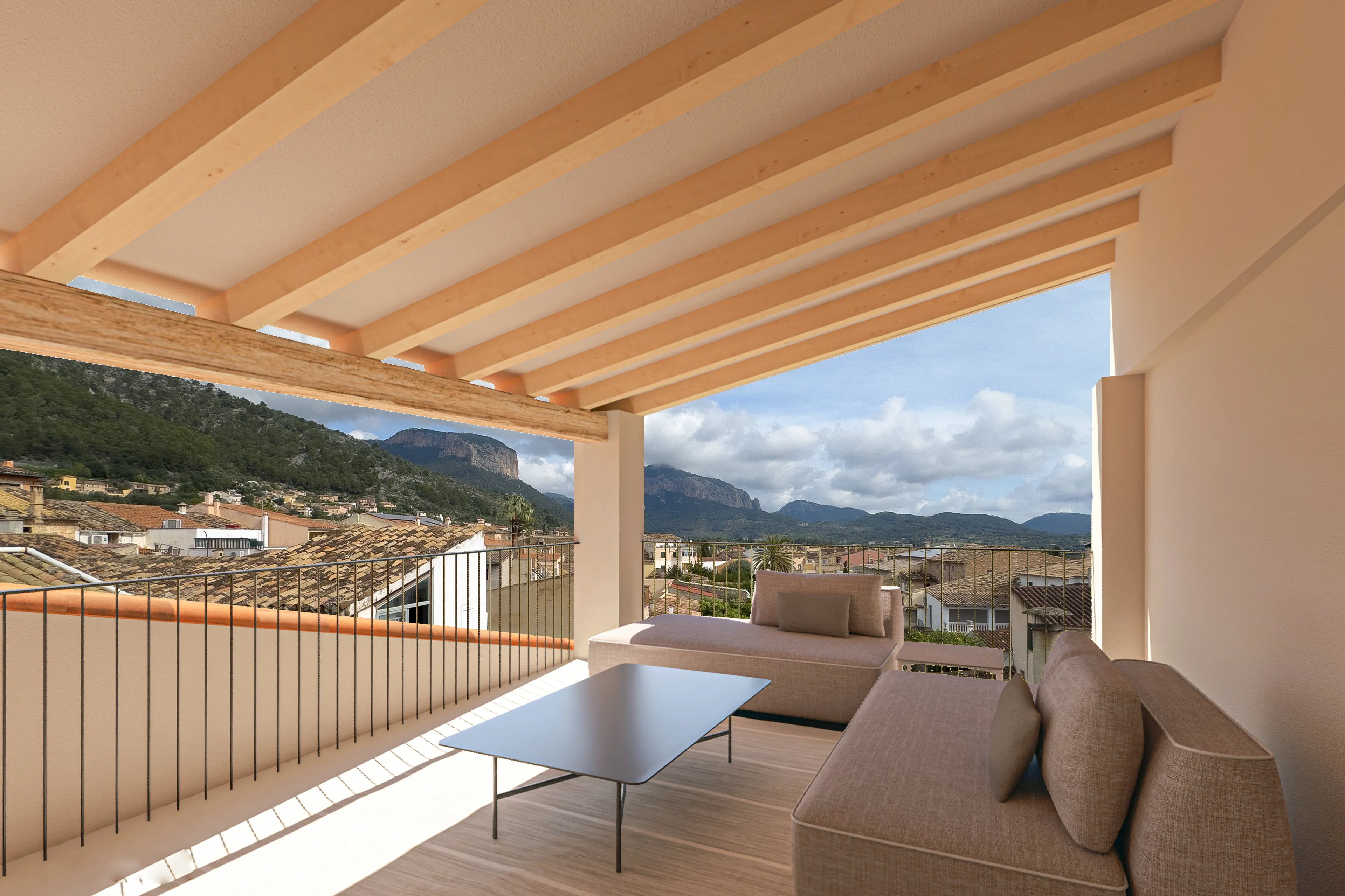 Casa de pueblo con gran potencial para reformar y vistas a la montaña en Alaró-2