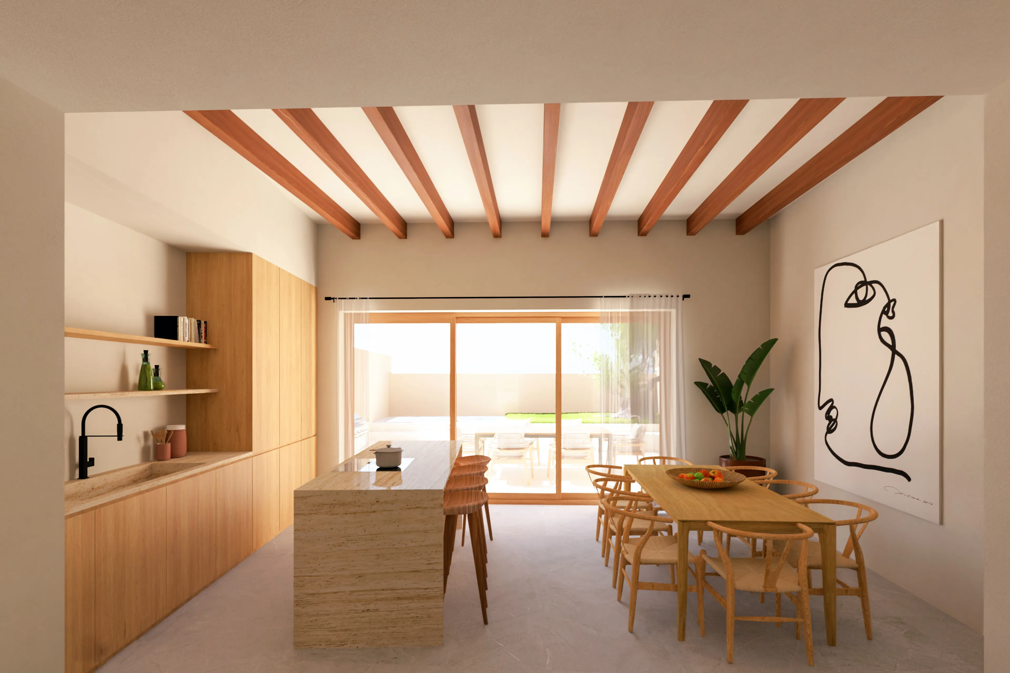 Casa de pueblo con gran potencial para reformar y vistas a la montaña en Alaró-4