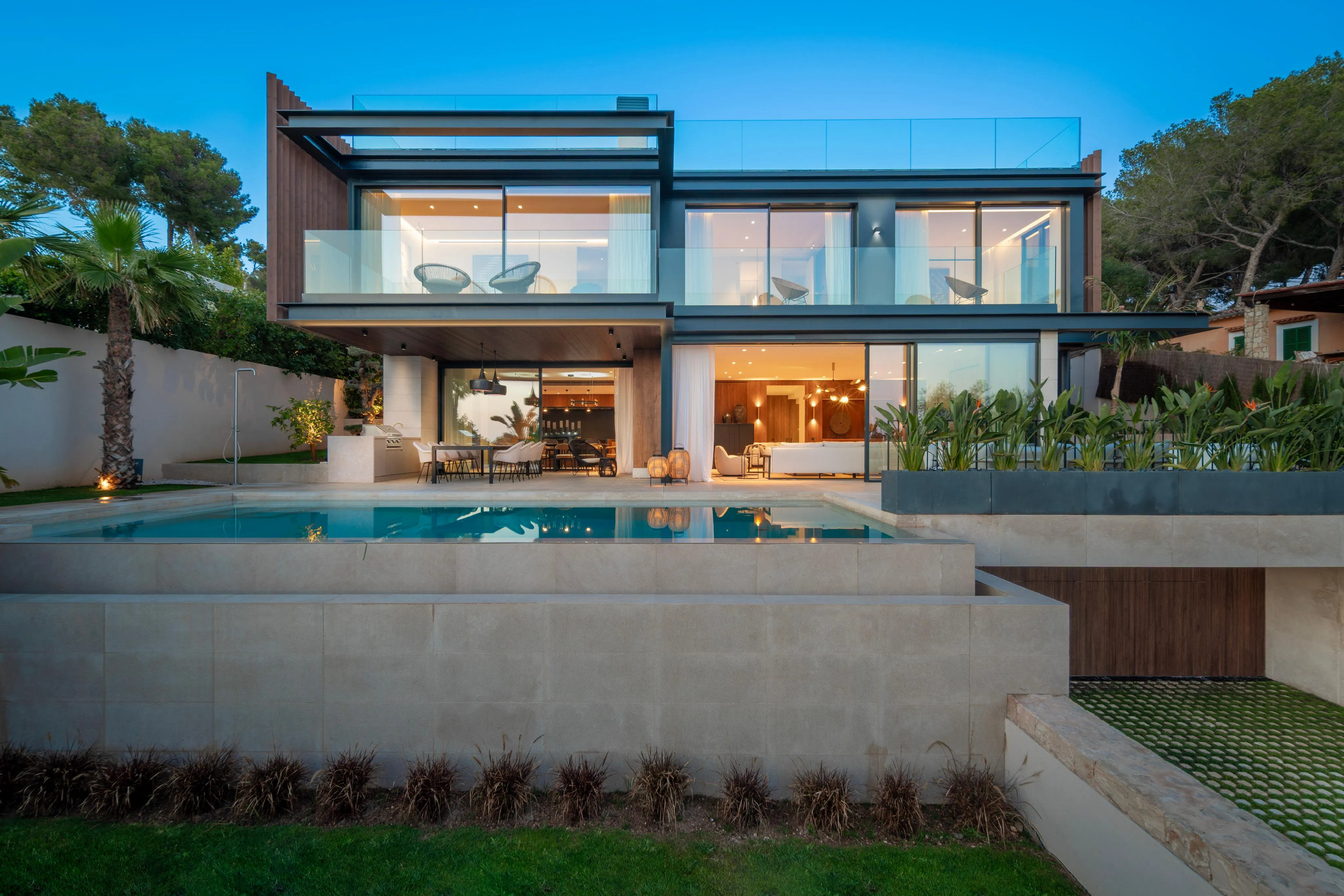 Nieuwe villa met zeezicht en uitzicht van Palma tot Palmanova-15