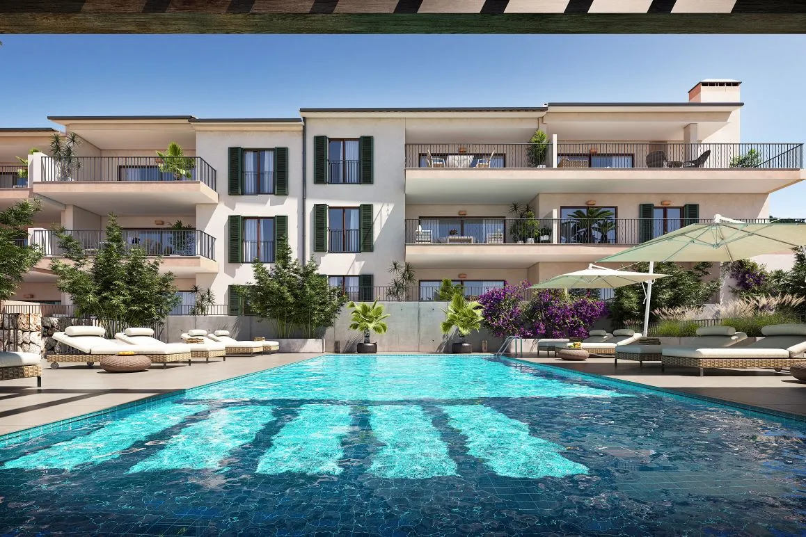 Moderno adosado con piscina comunitaria cerca de la playa-8