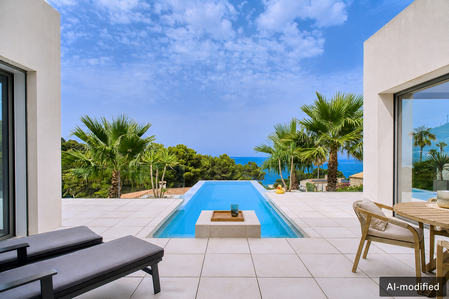 Villa de diseño exclusiva con piscina infinita y vistas al mar