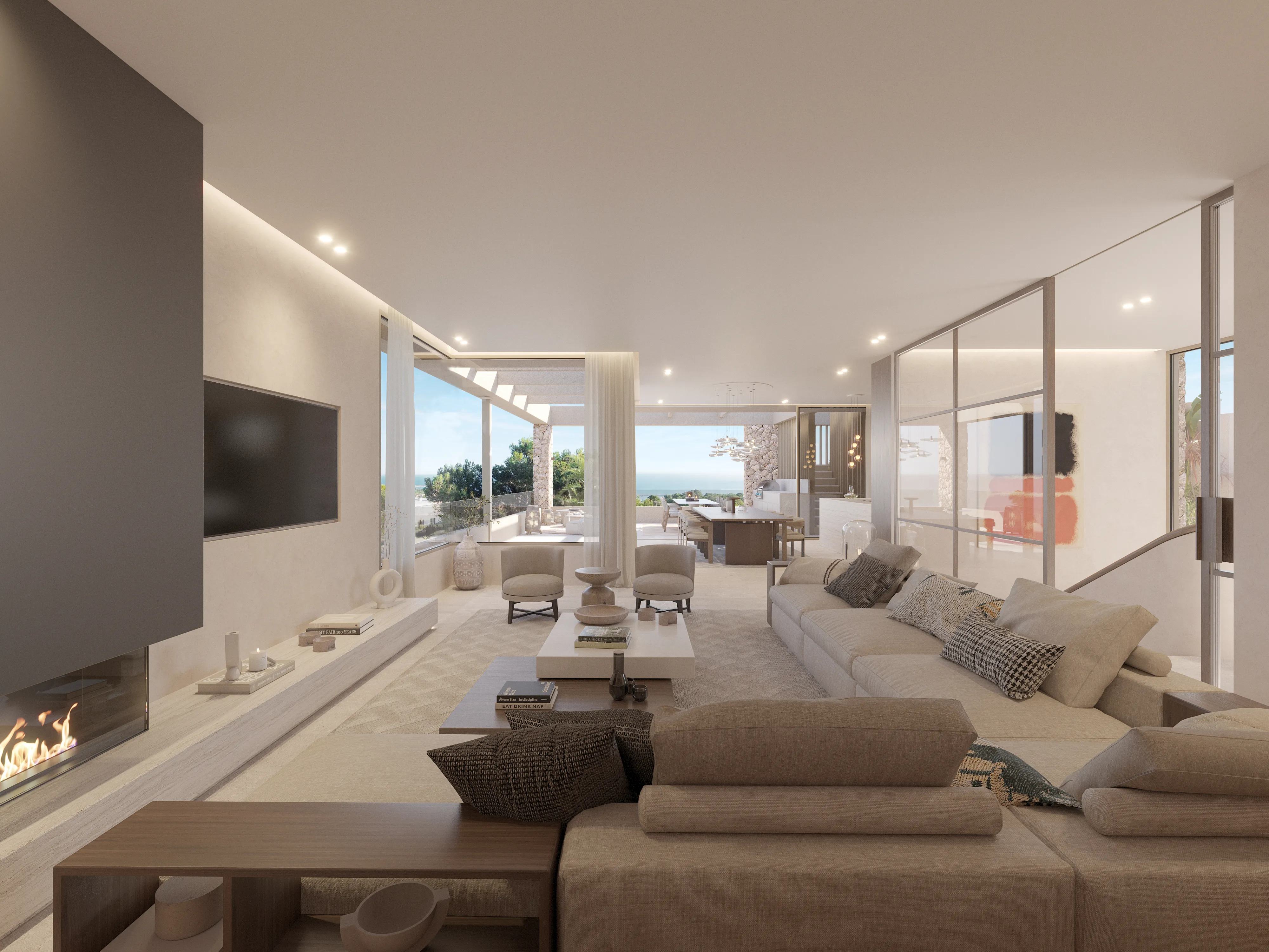 Moderne mediterrane luxe villa met panoramisch uitzicht op zee-4