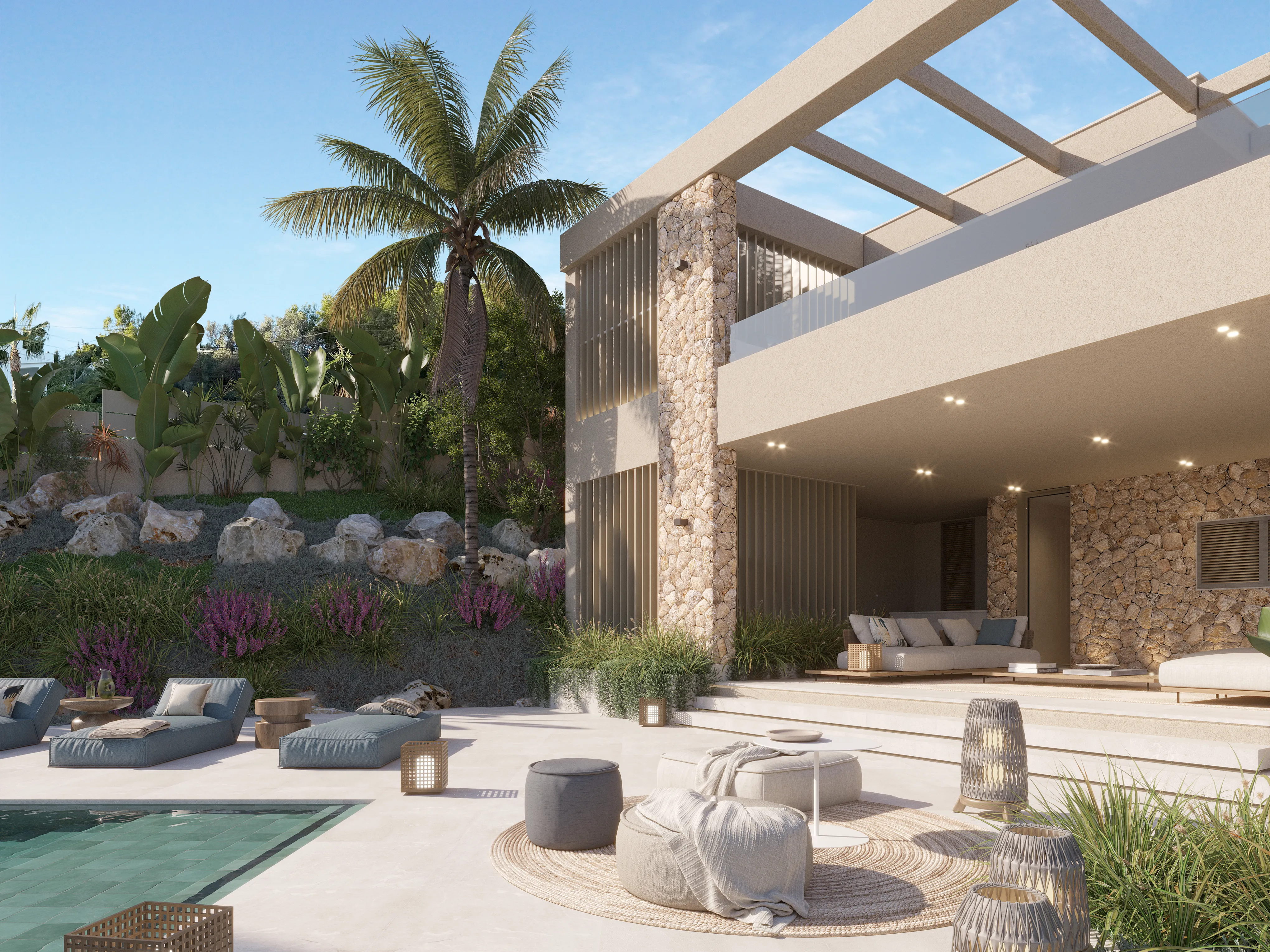 Moderne mediterrane luxe villa met panoramisch uitzicht op zee-7