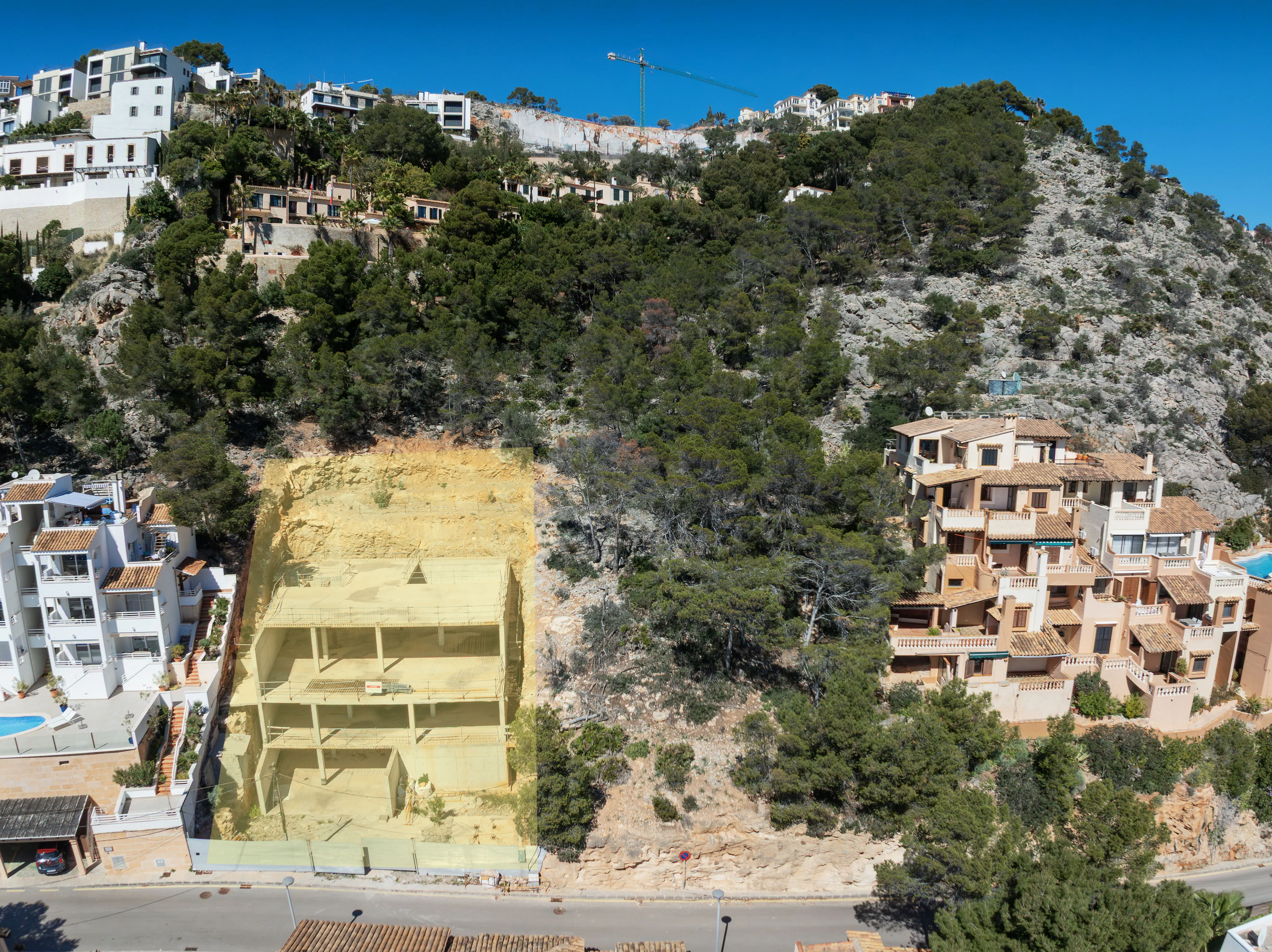 Building plot with structural shell and sea views in Cala Llamp-3
