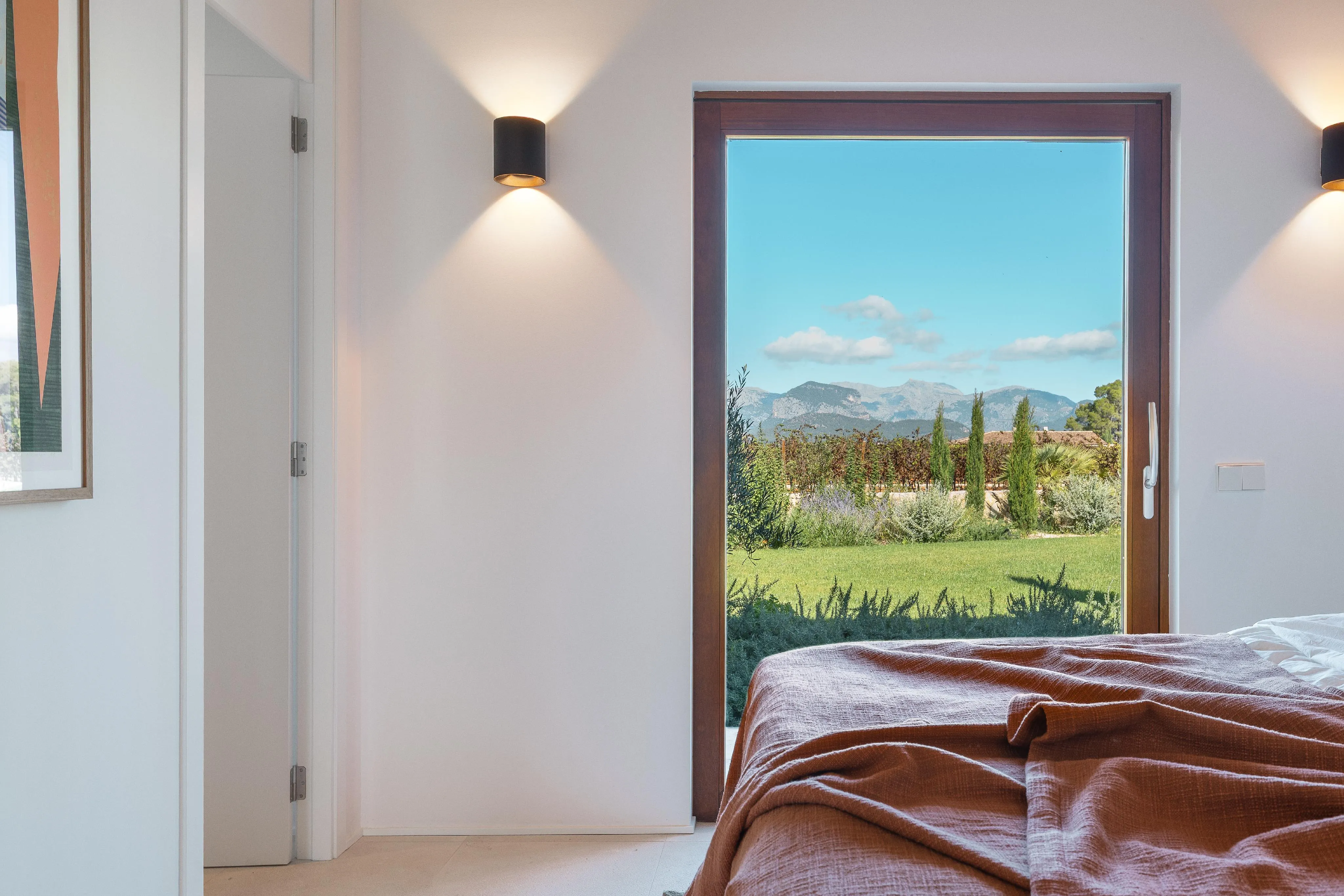 Finca arquitectónica para amantes del vino en Biniali-18