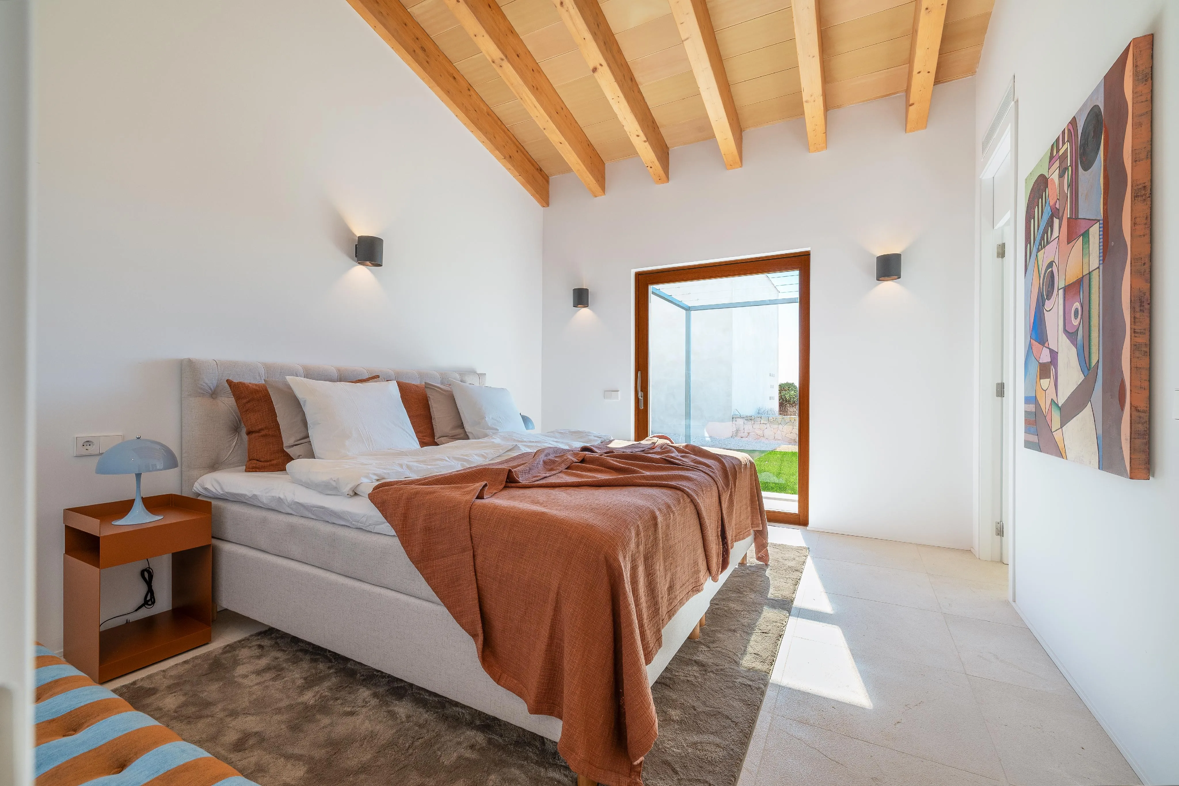 Finca arquitectónica para amantes del vino en Biniali-16