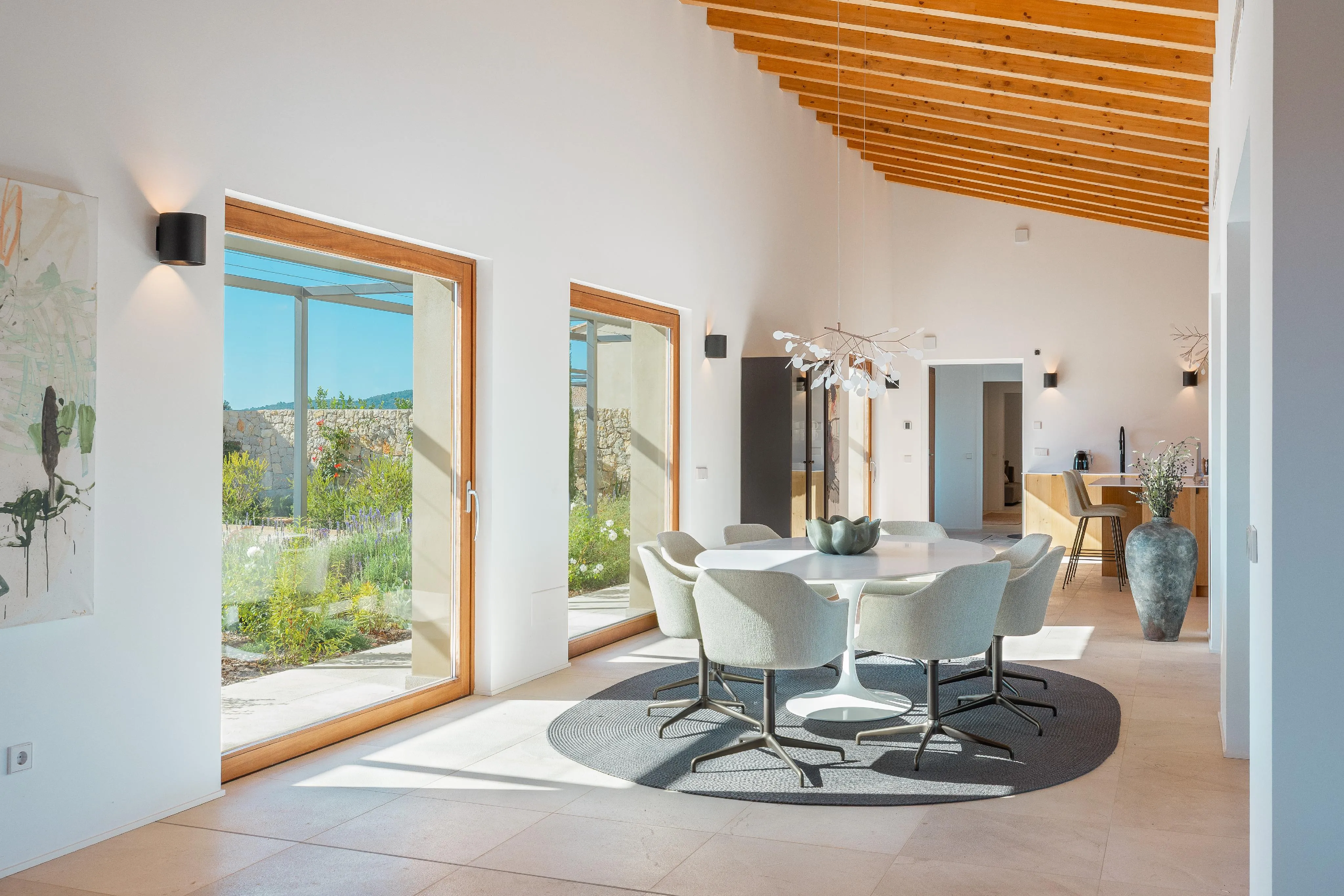 Finca arquitectónica para amantes del vino en Biniali-13