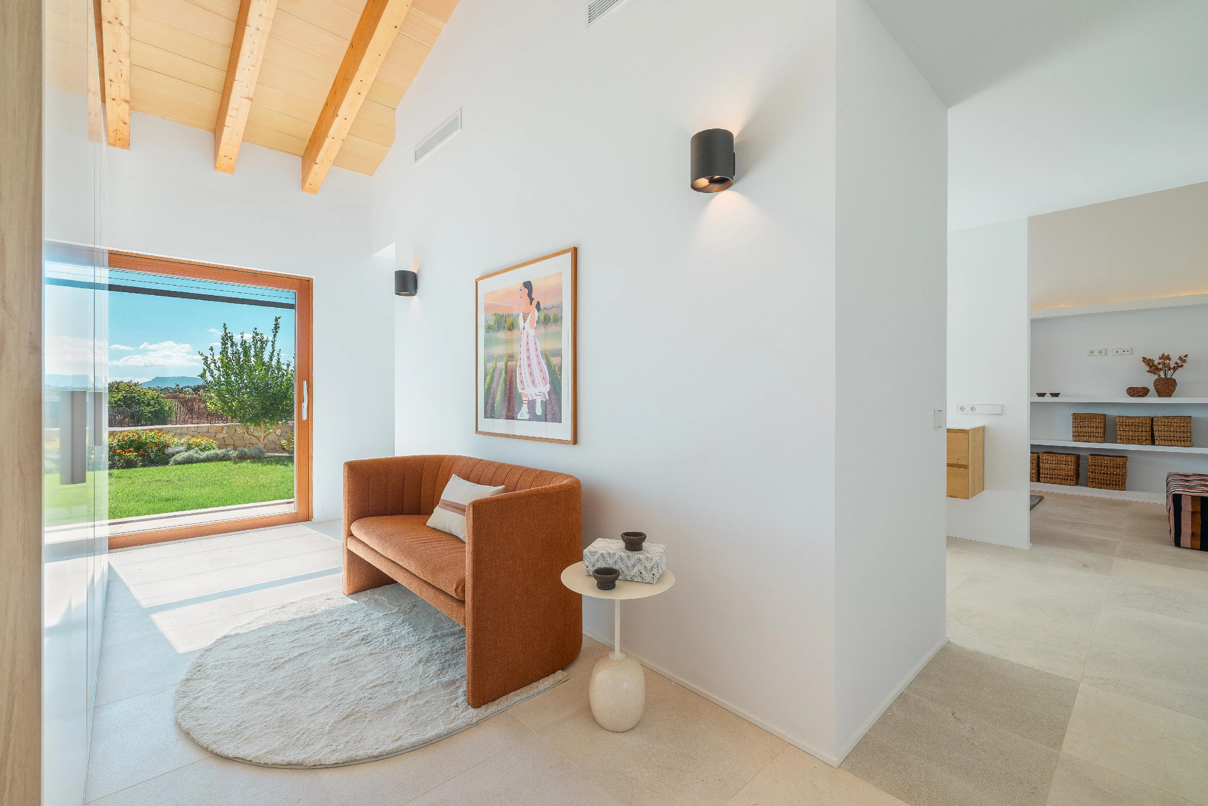 Finca arquitectónica para amantes del vino en Biniali-19