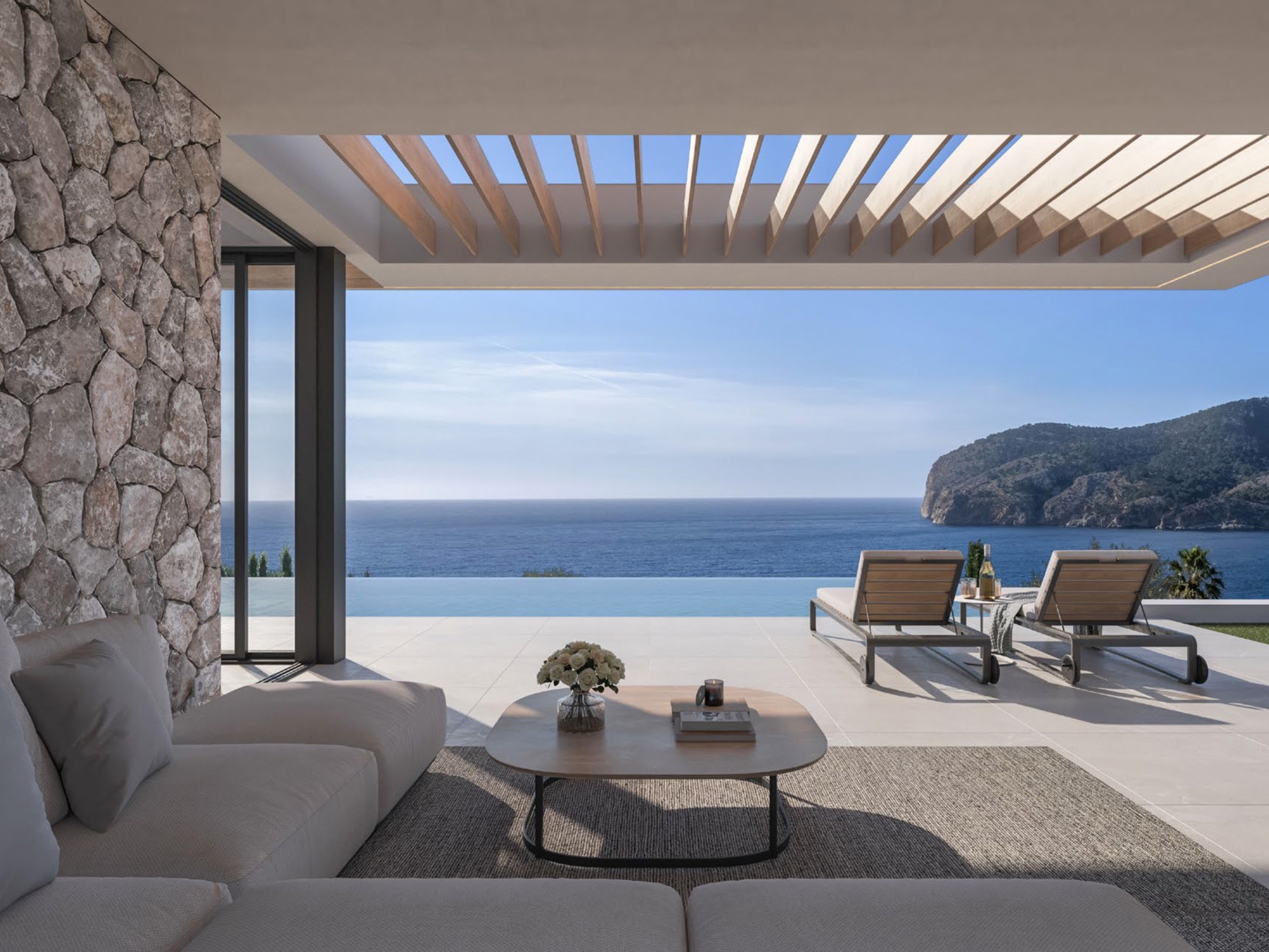 MIURA MARE: eleganza architettonica con una vista mozzafiato sul mare – la vostra villa di design in posizione privilegiata a Camp de Mar