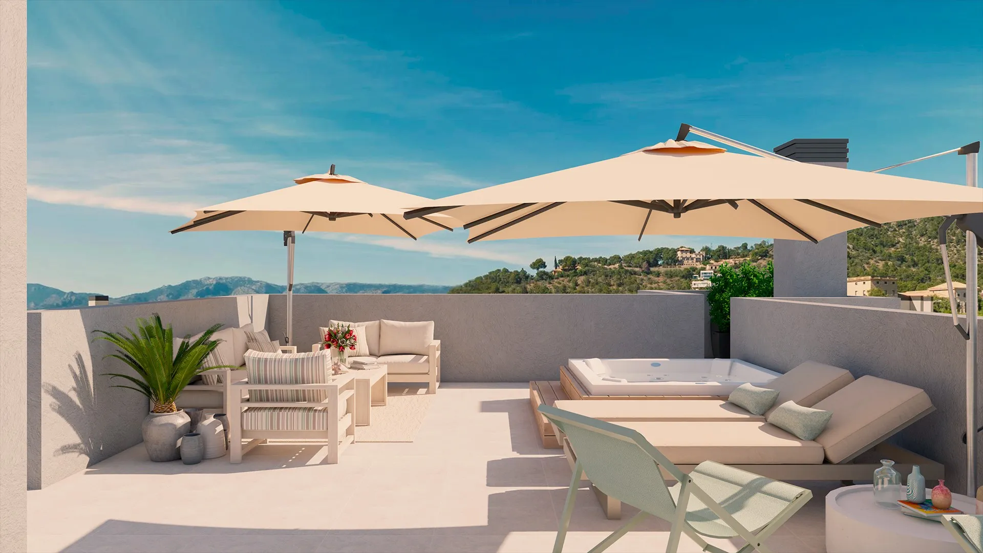 Nuevo complejo de apartamentos en construcción cerca de Palma-1