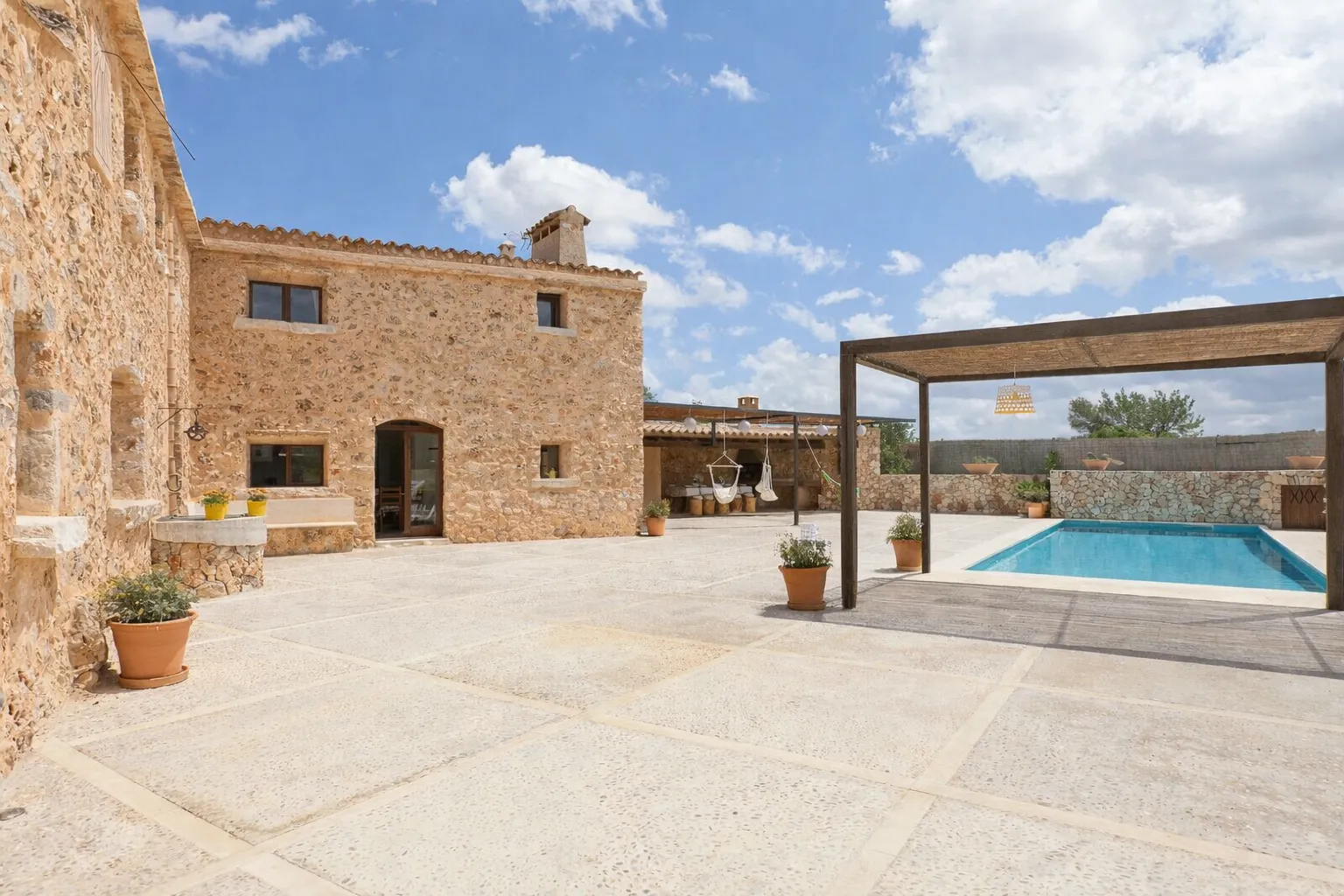 Natural stone house with pool and bodega-1