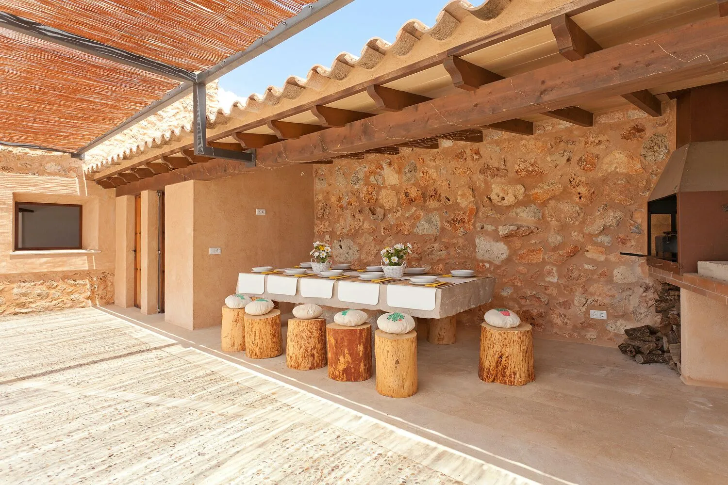 Natural stone house with pool and bodega-11