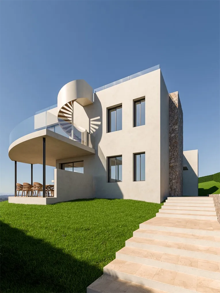 Klar til at bygge! Grund med havudsigt, projekt og licens-2