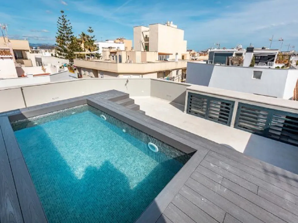 Moderna casa a schiera con terrazze e piscina a Molinar-11