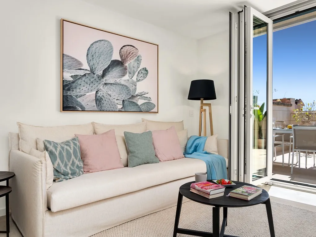 Moderne rækkehus med havudsigt og tæt på stranden i Illetas-4