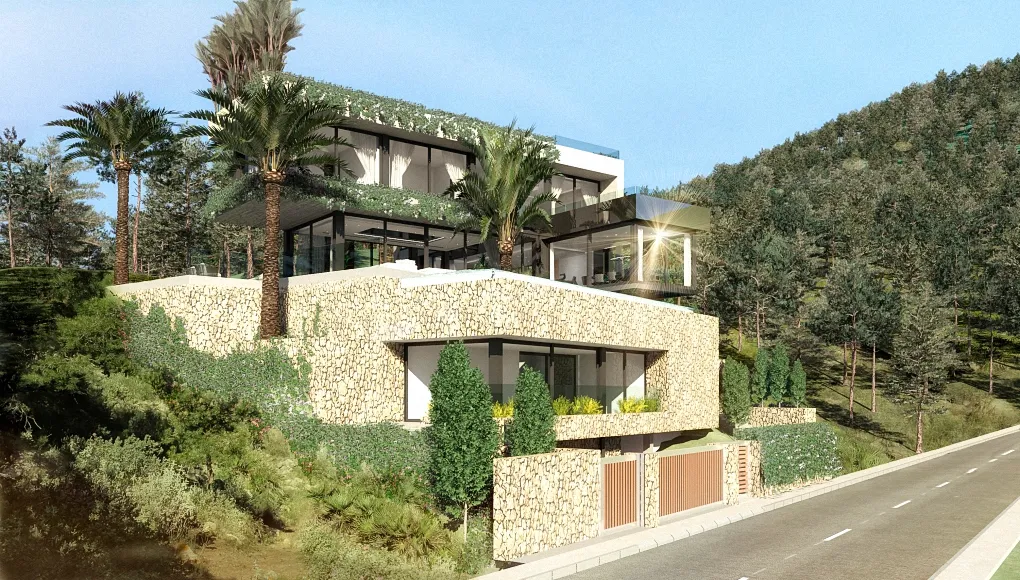 Villa moderna con impresionante vista al mar-8