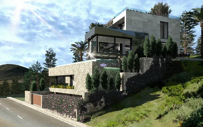 Moderne Luxus-Villa mit traumhaftem Meerblick