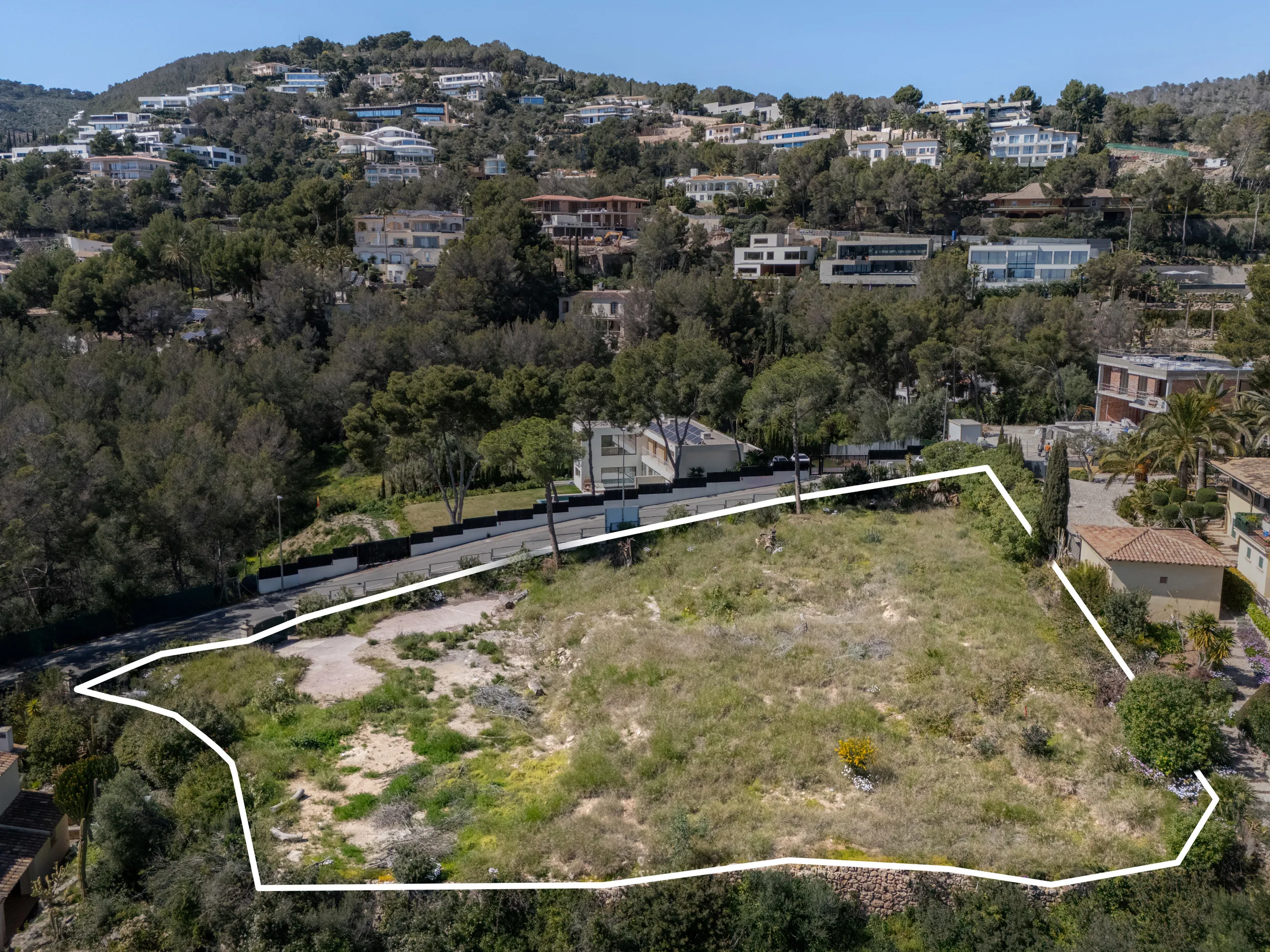 Terreno piatto vista mare con licenza a Son Vida-6