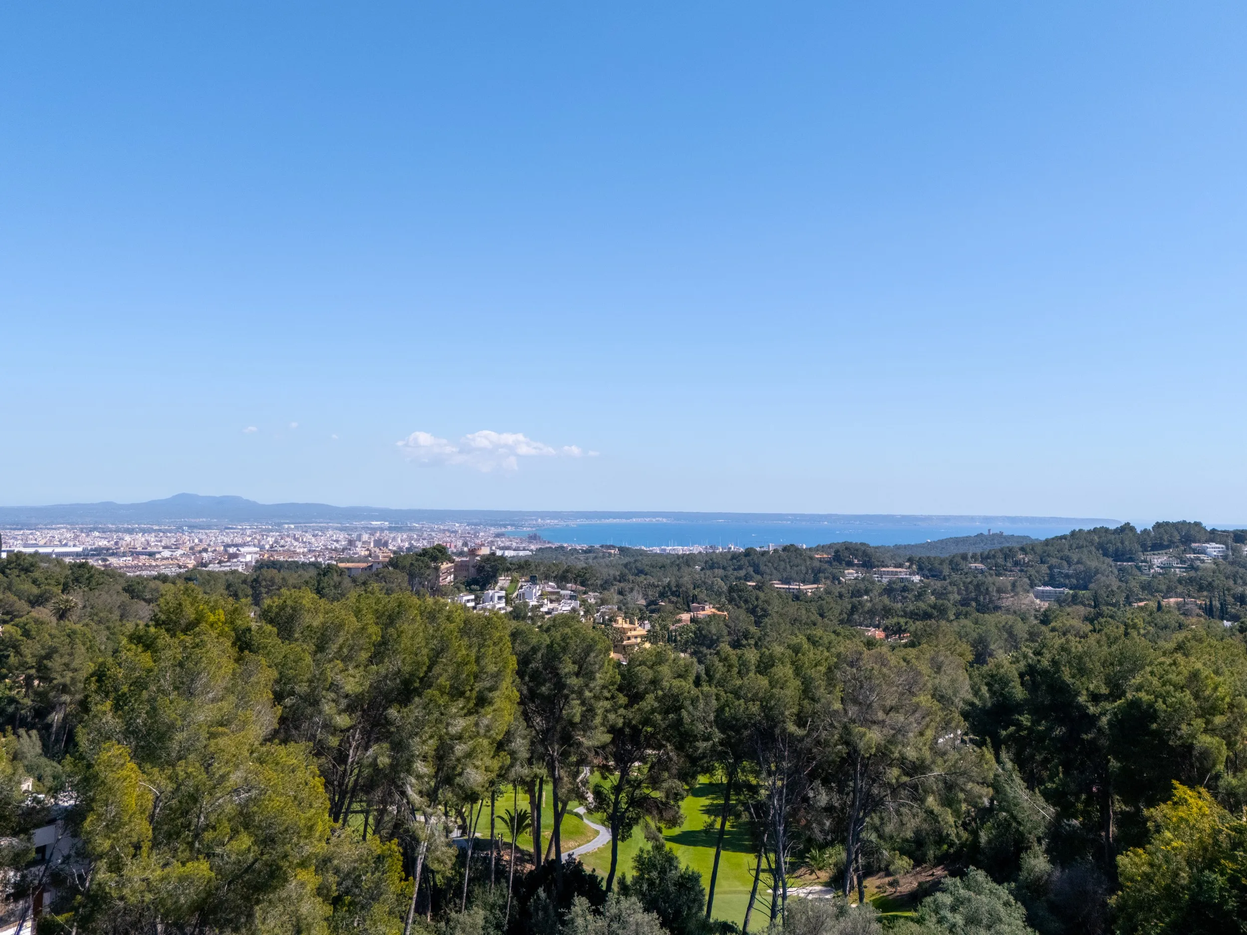 Terreno piatto vista mare con licenza a Son Vida-2