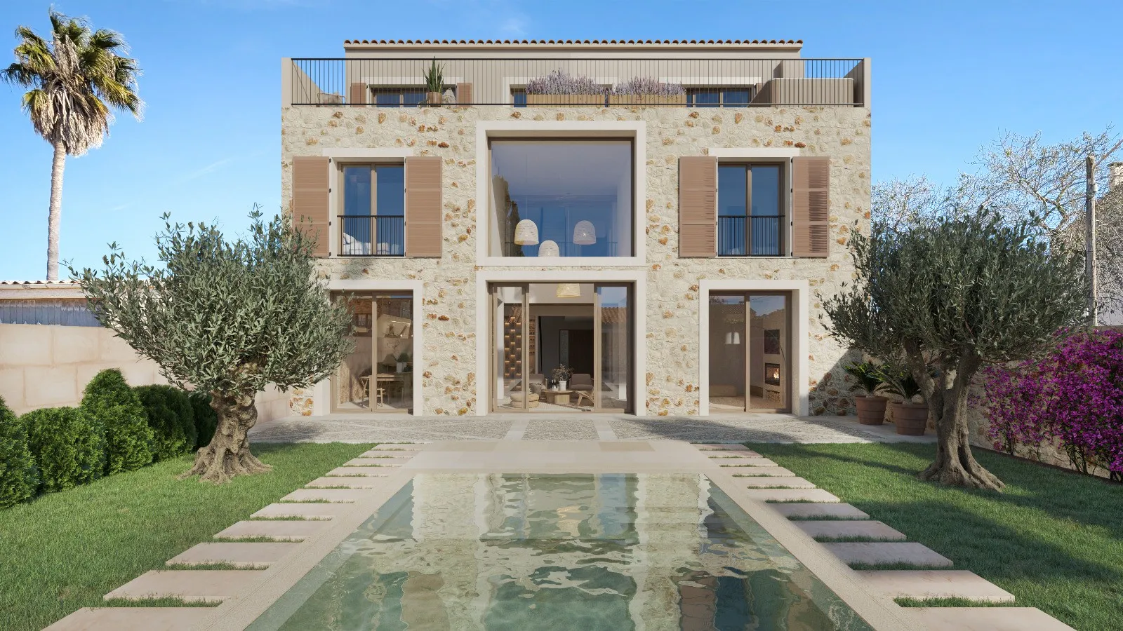 Exclusiva casa de pueblo con ascensor en Santanyi-1