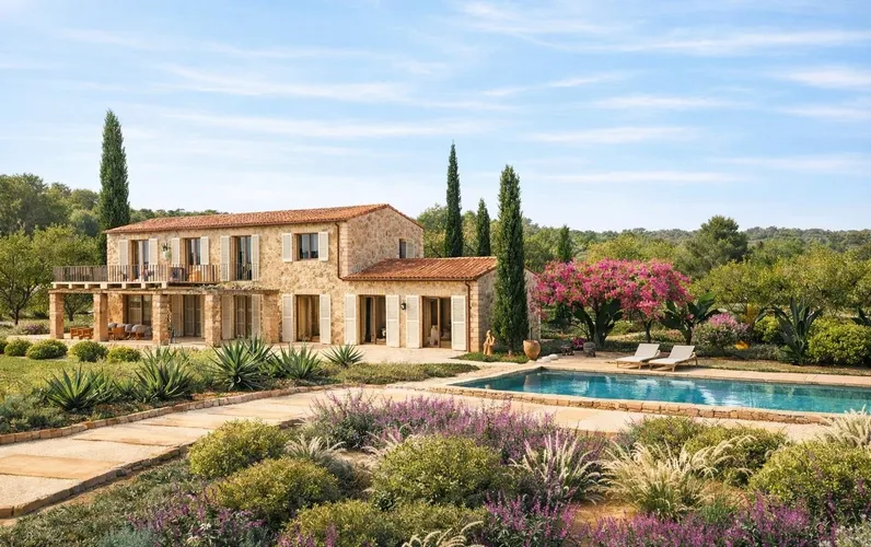 Wonderful plot with a licensed construction project and sea views of the Bay of Pollensa