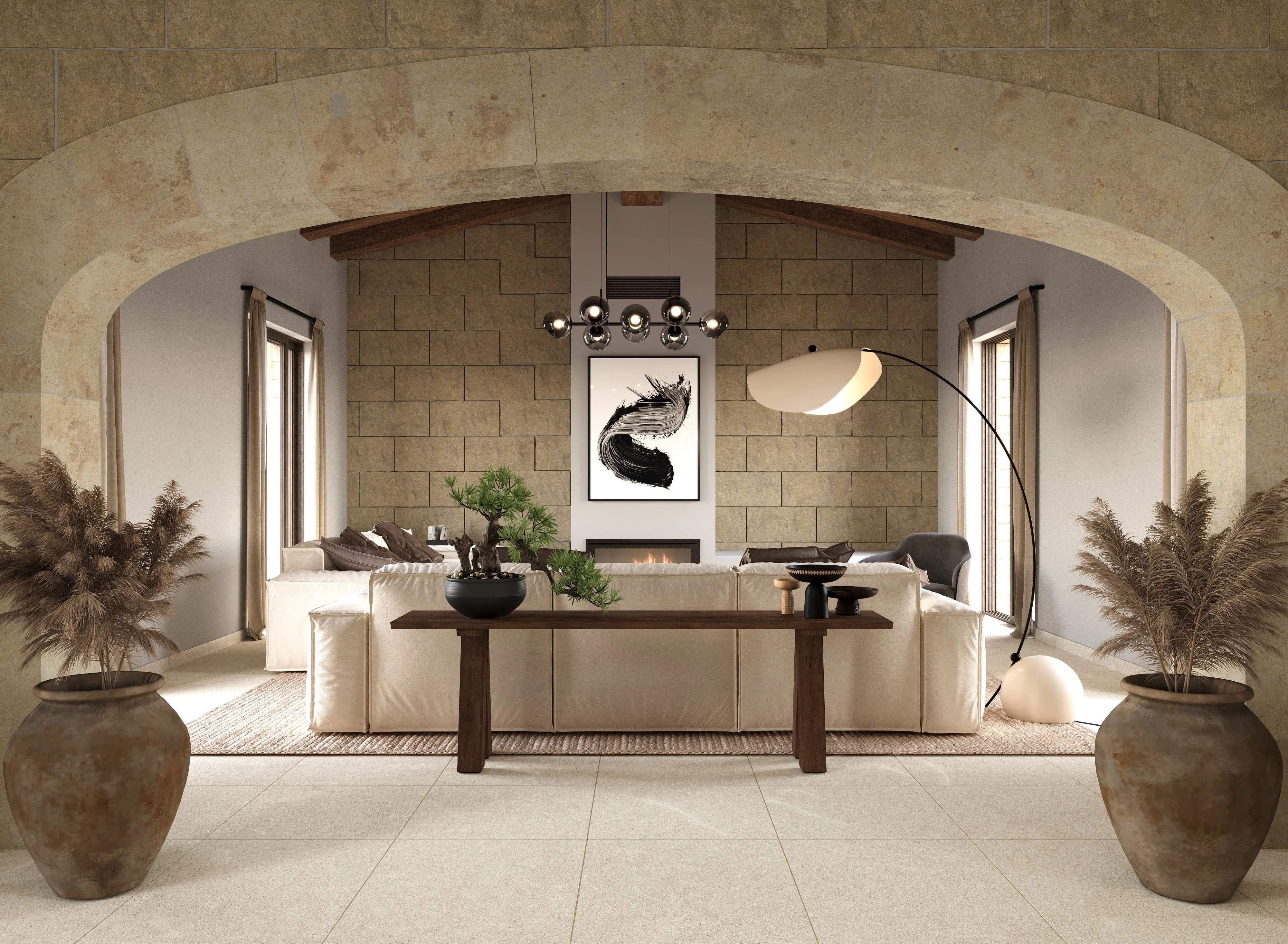 Красивый участок с проектом здания и панорамным видом на
залив Польенса-2