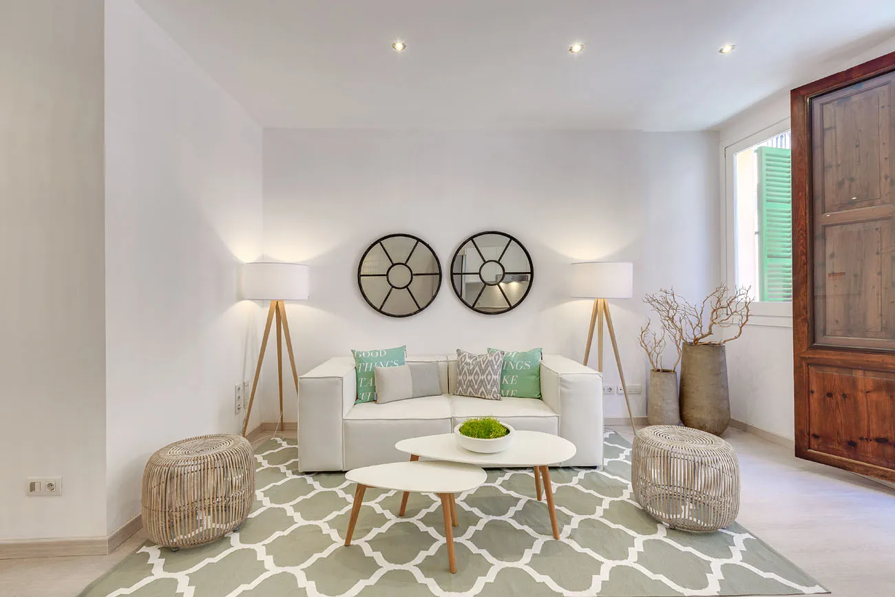 Gemütliche Wohnung mit Balkonen und Gemeinschaftsterrasse für Kurzzeitmiete bei Santa Eulalia-2