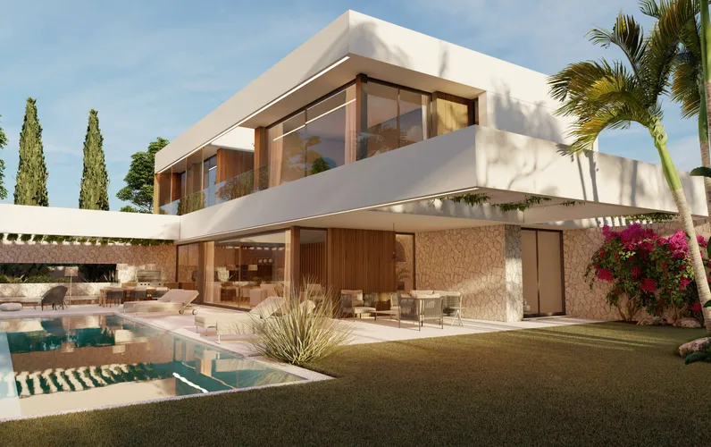 Terreno con progetto per una villa indipendente con vista mare