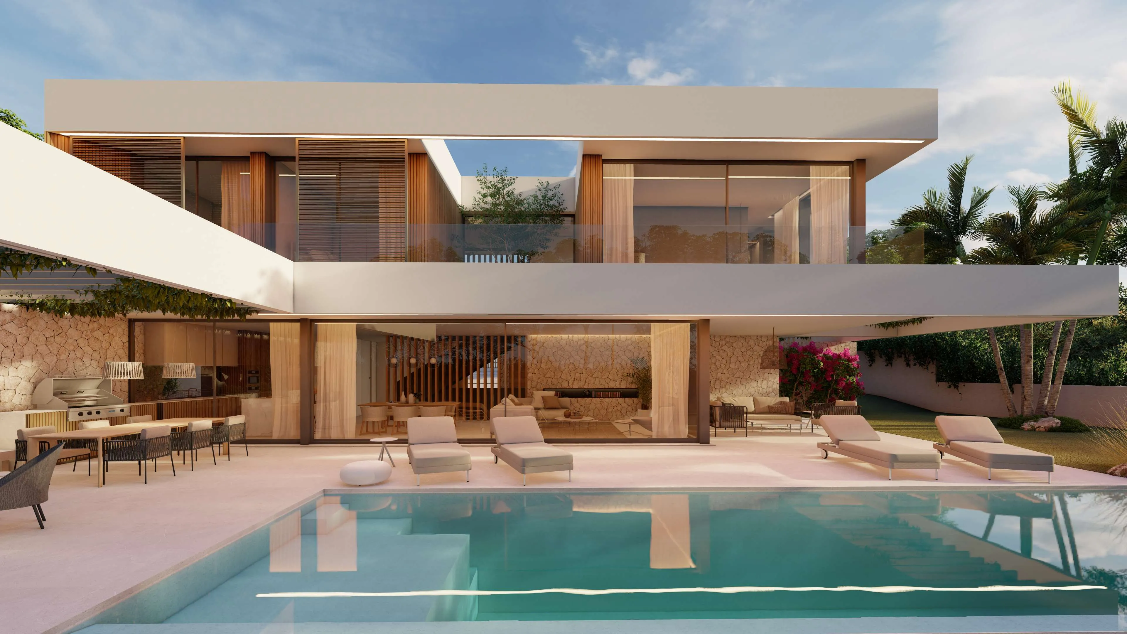 Plot with a single-family villa project with sea views-2