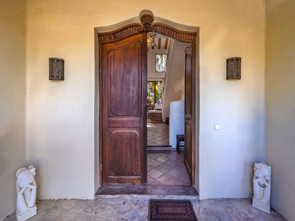 Unique, stylish villa with a large pool, tropical garden, and sea views, in exclusive-4