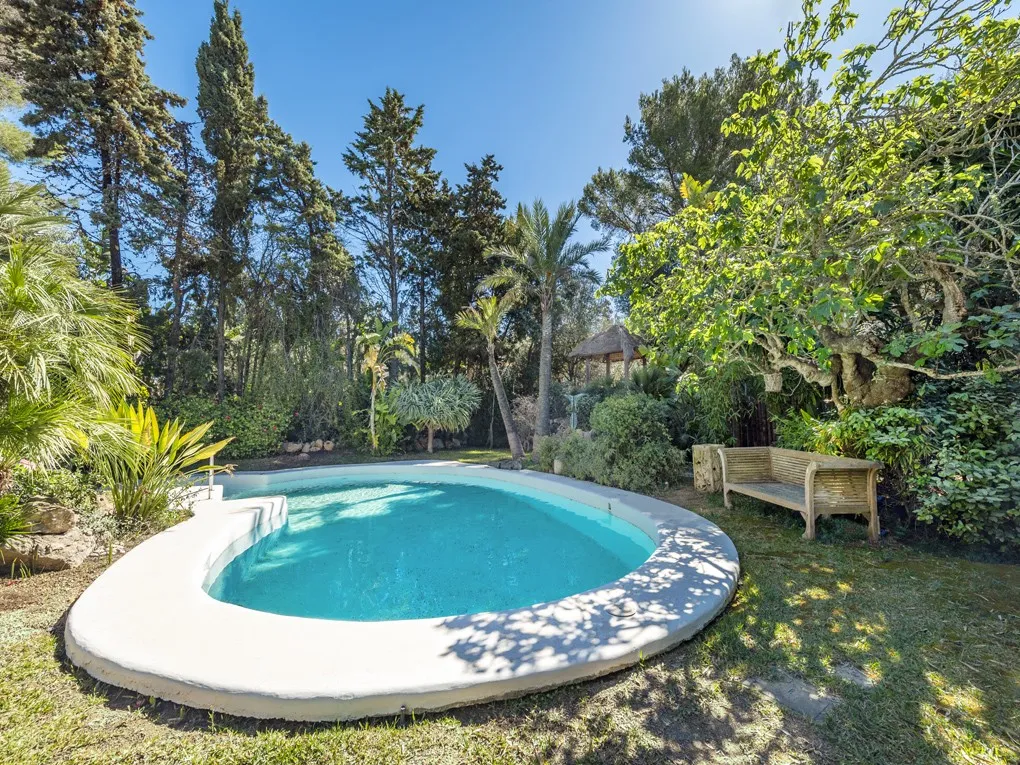 Unique, stylish villa with a large pool, tropical garden, and sea views, in exclusive-20