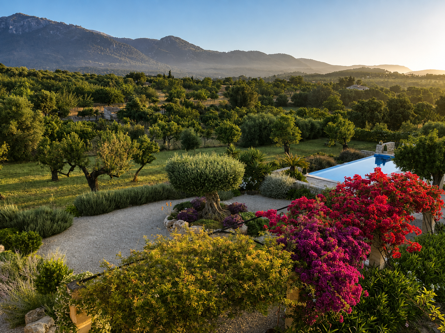 Elegant ​country ​house with panoramic views Tramuntana mountains-21
