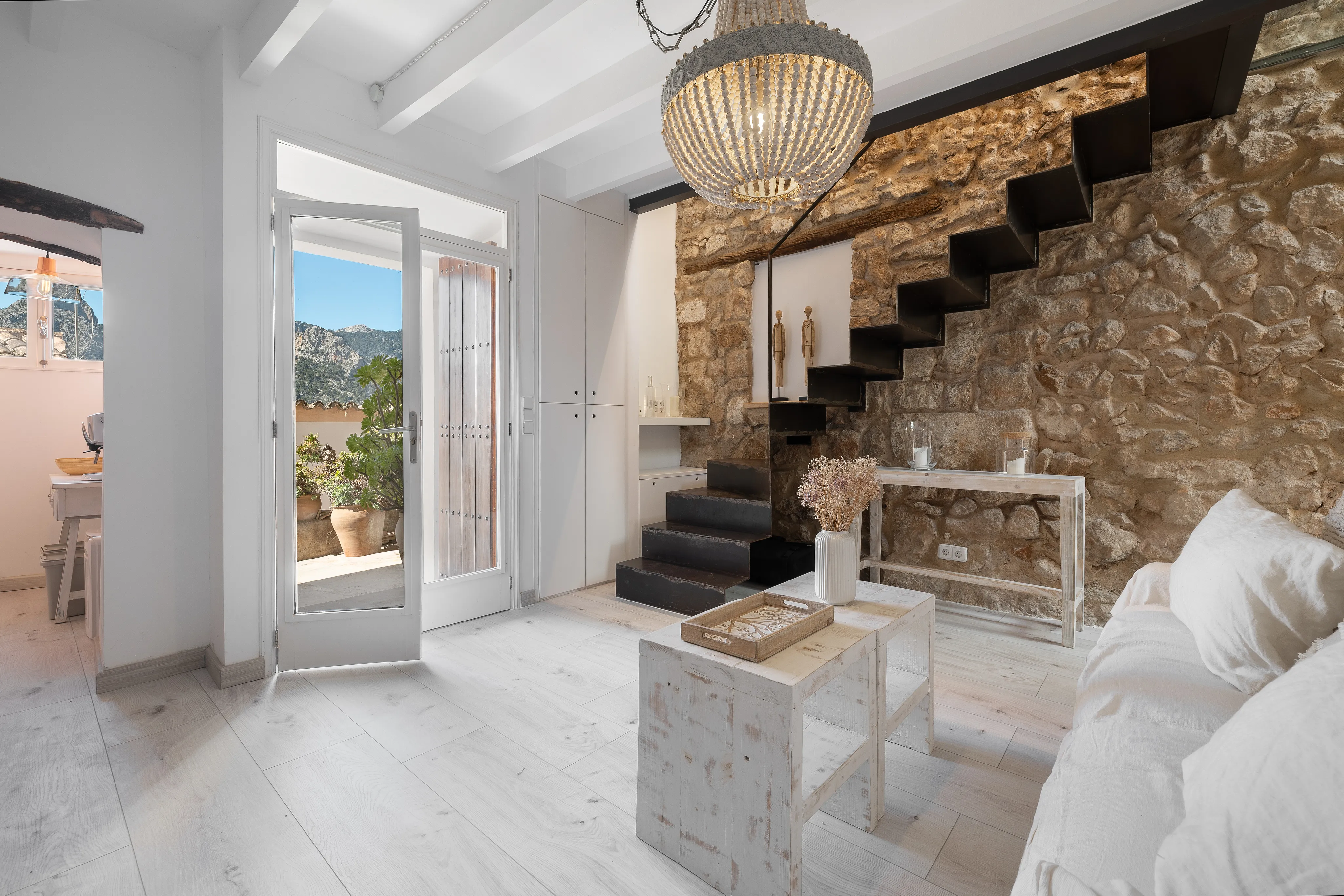 Exclusive townhouse ensemble with garden, roof terrace & panoramic views in Bunyola-8