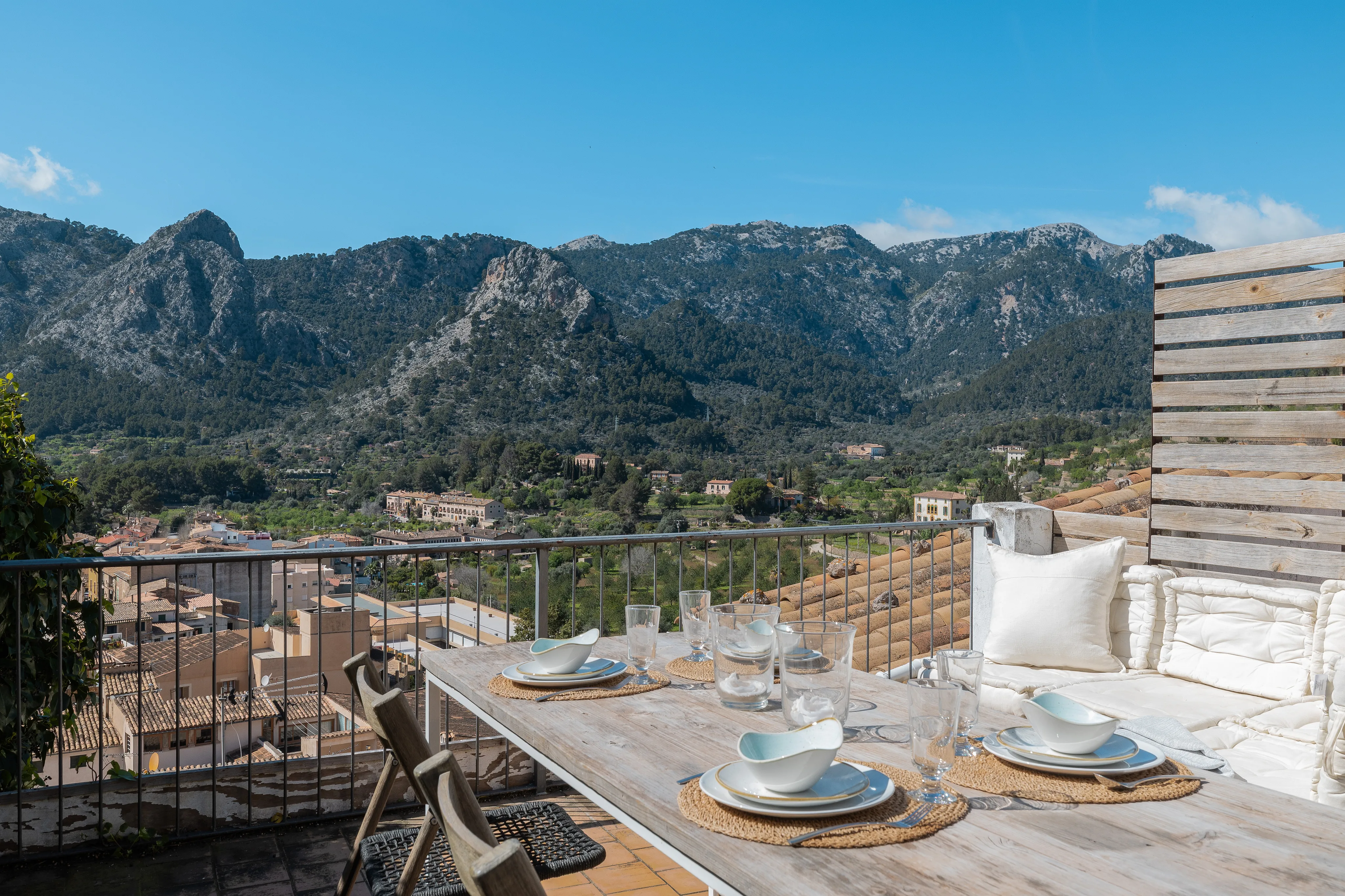 Exclusive townhouse ensemble with garden, roof terrace & panoramic views in Bunyola-15