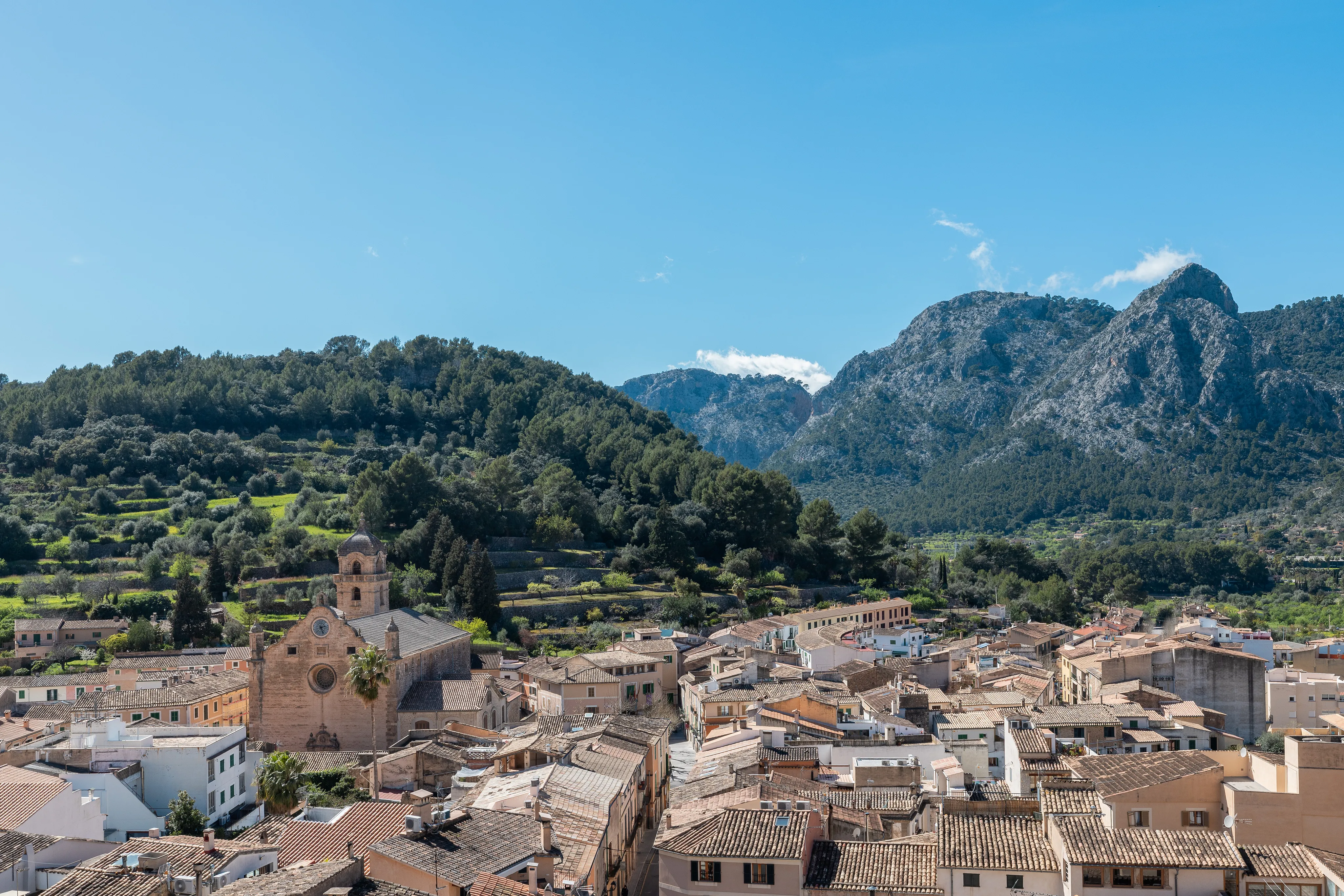 Exclusive townhouse ensemble with garden, roof terrace & panoramic views in Bunyola-19