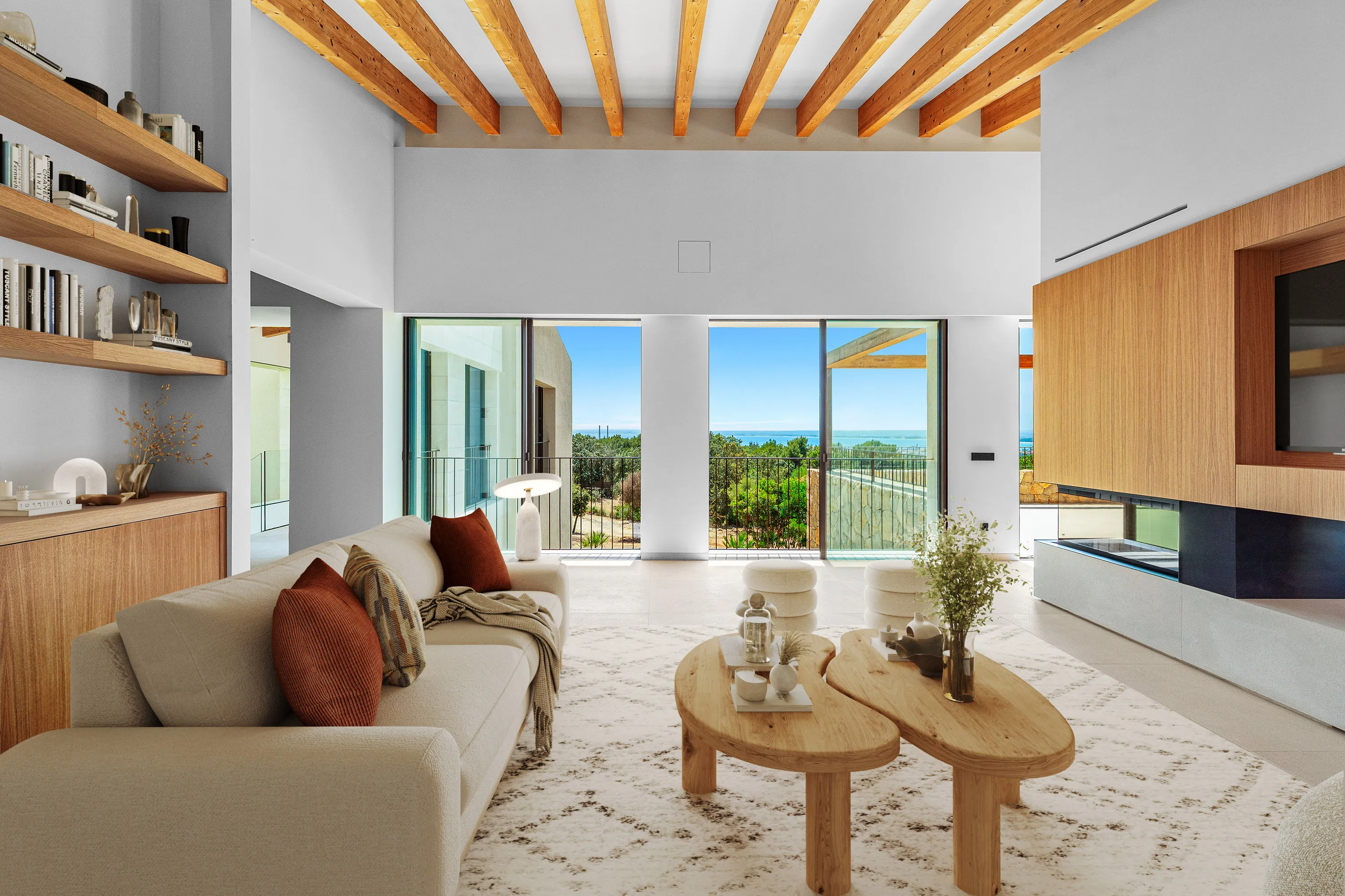 Exclusiva finca de obra nueva con vistas a la bahía de Alcudia, Mallorca-2