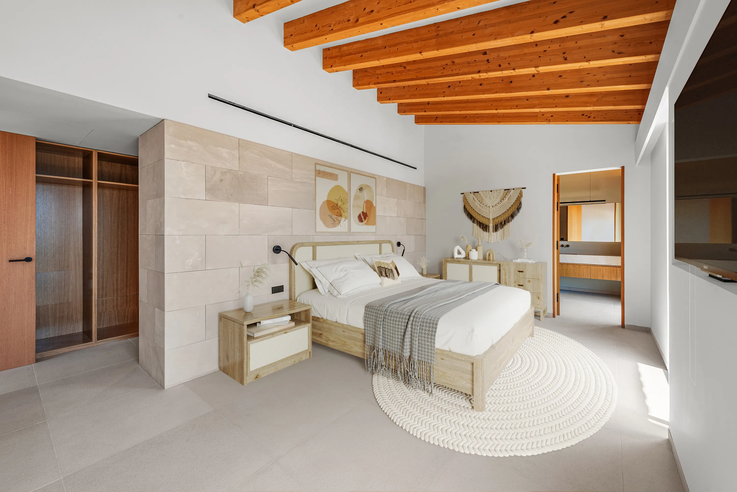 Eksklusiv nybygget finca med betagende havudsigt over Alcudia-bugten på Mallorca-11